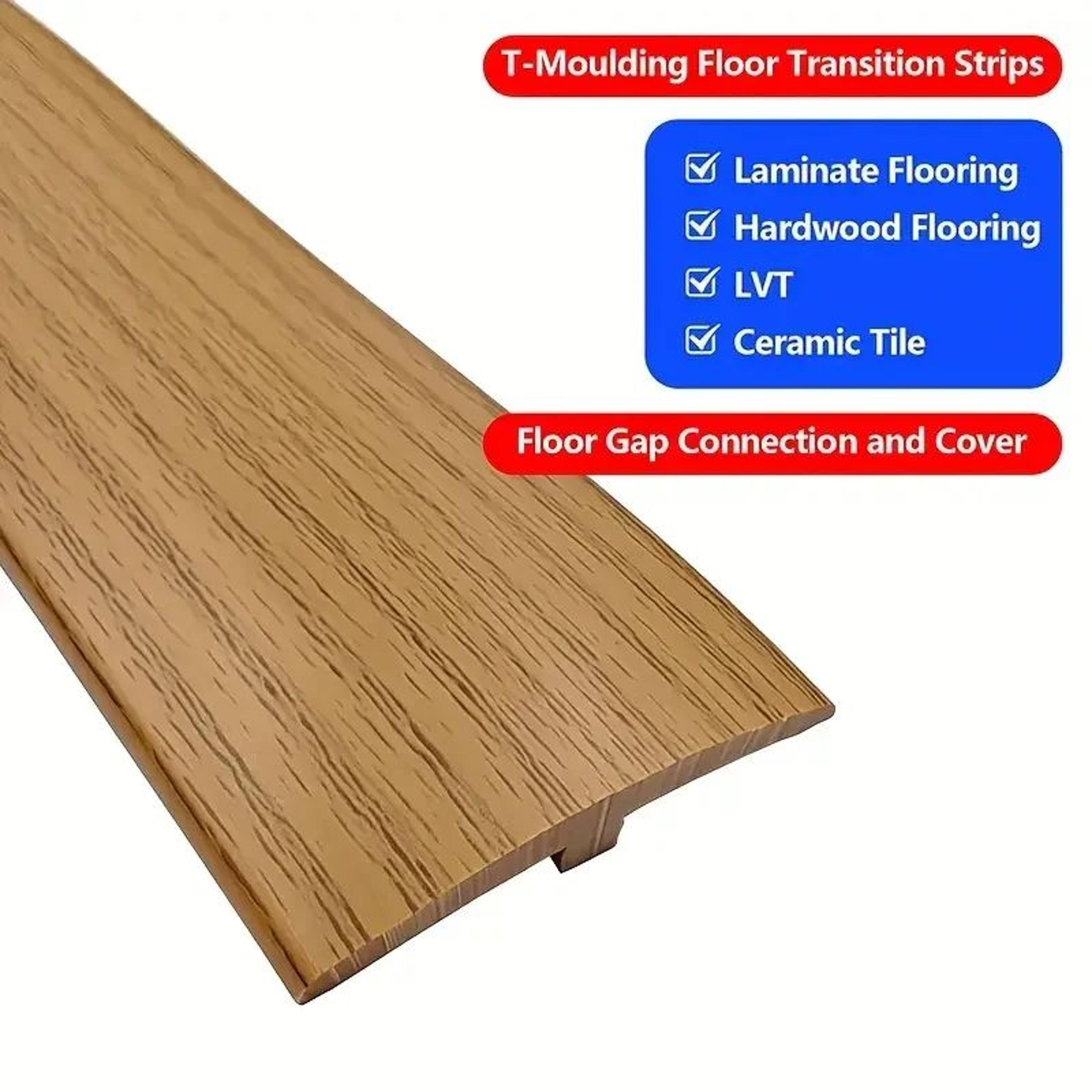 Wood Grain T Molding Floor Transition Strip 2
