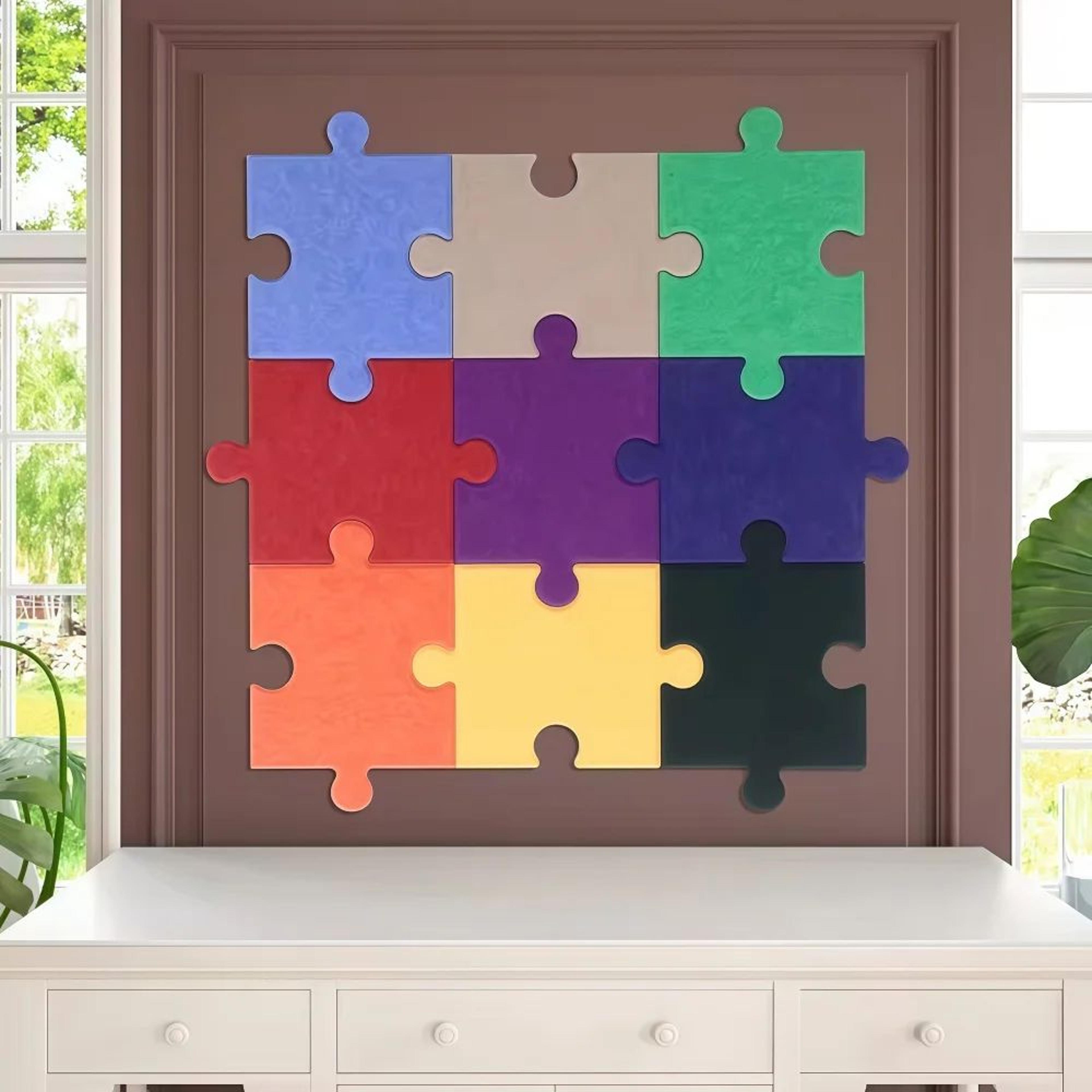 Cartoon Puzzle Wall Sticker Home Decor 4
