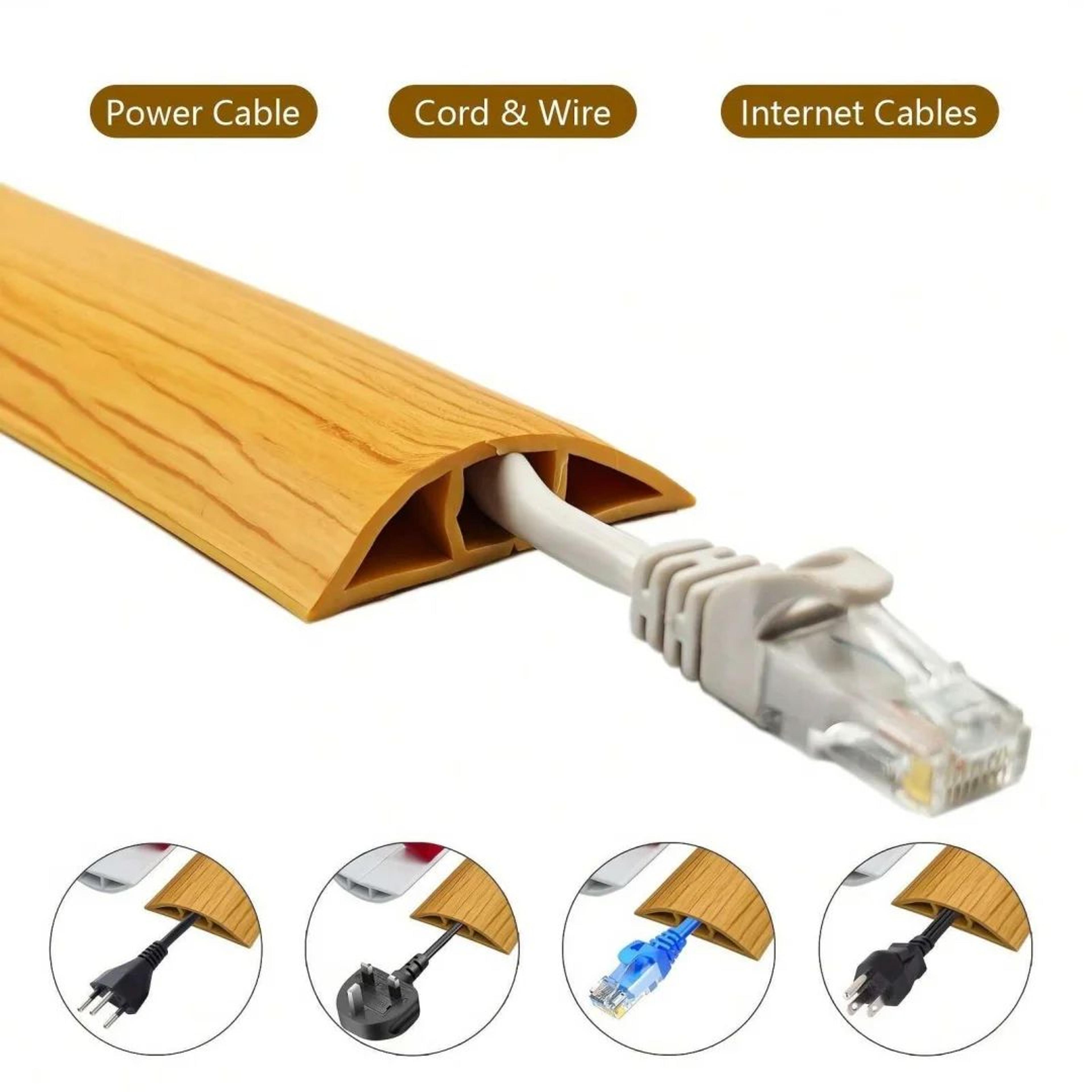 Self Adhesive Floor Cord Cover Cable Protector And Wire Hider 0