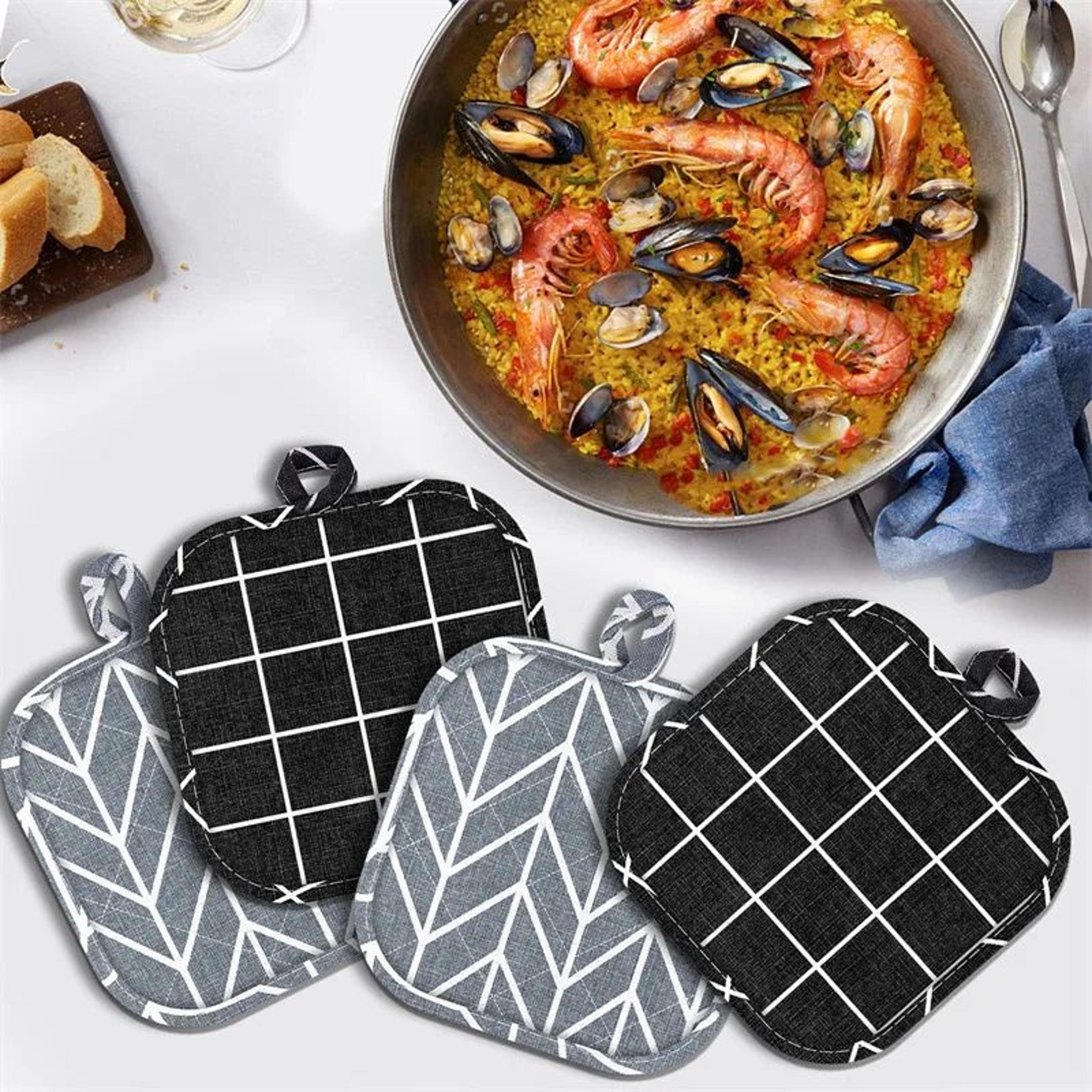 cotton heat resistant pot holder and hot pad