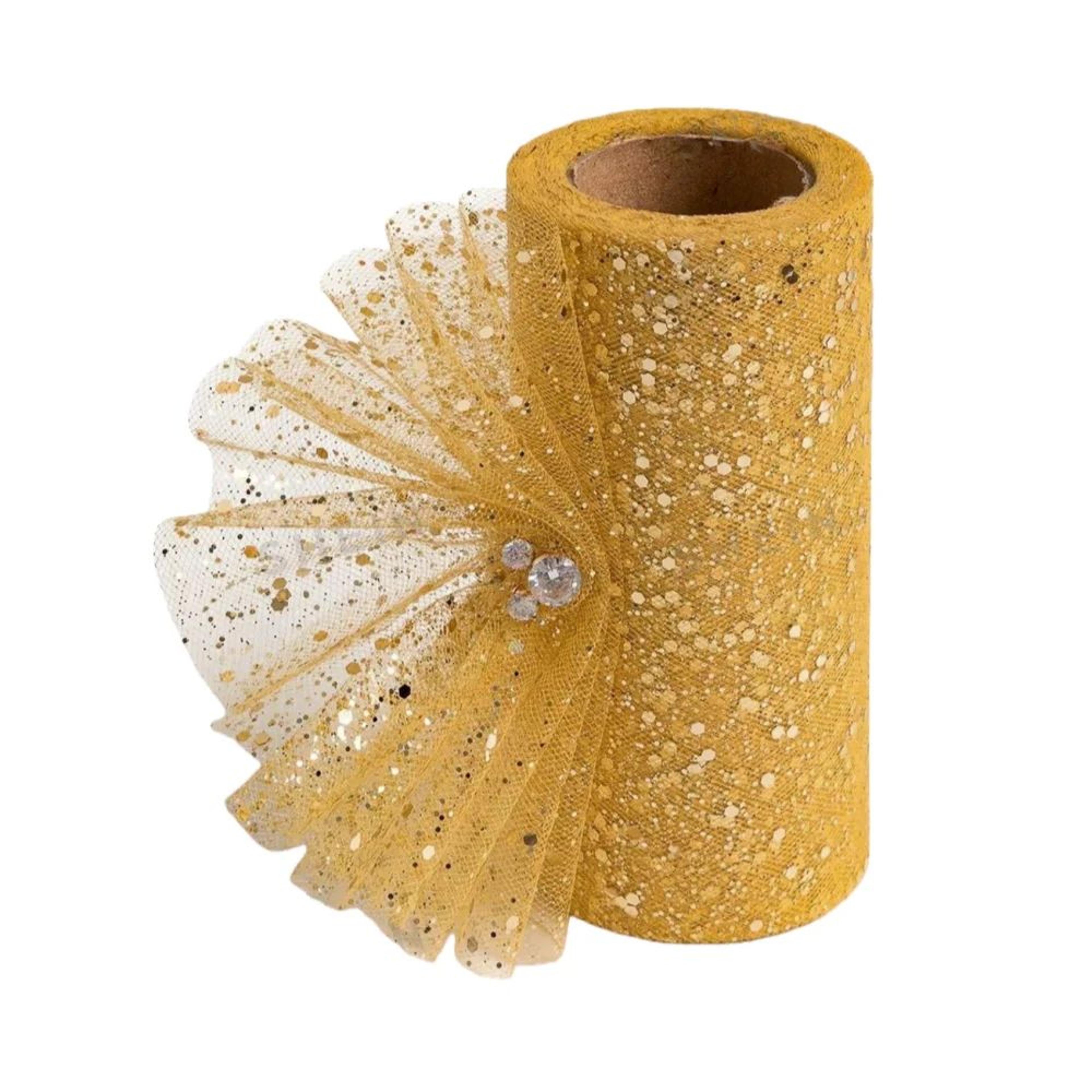 Glitter Sequin Tulle Roll Wedding And Party Craft Fabric 0