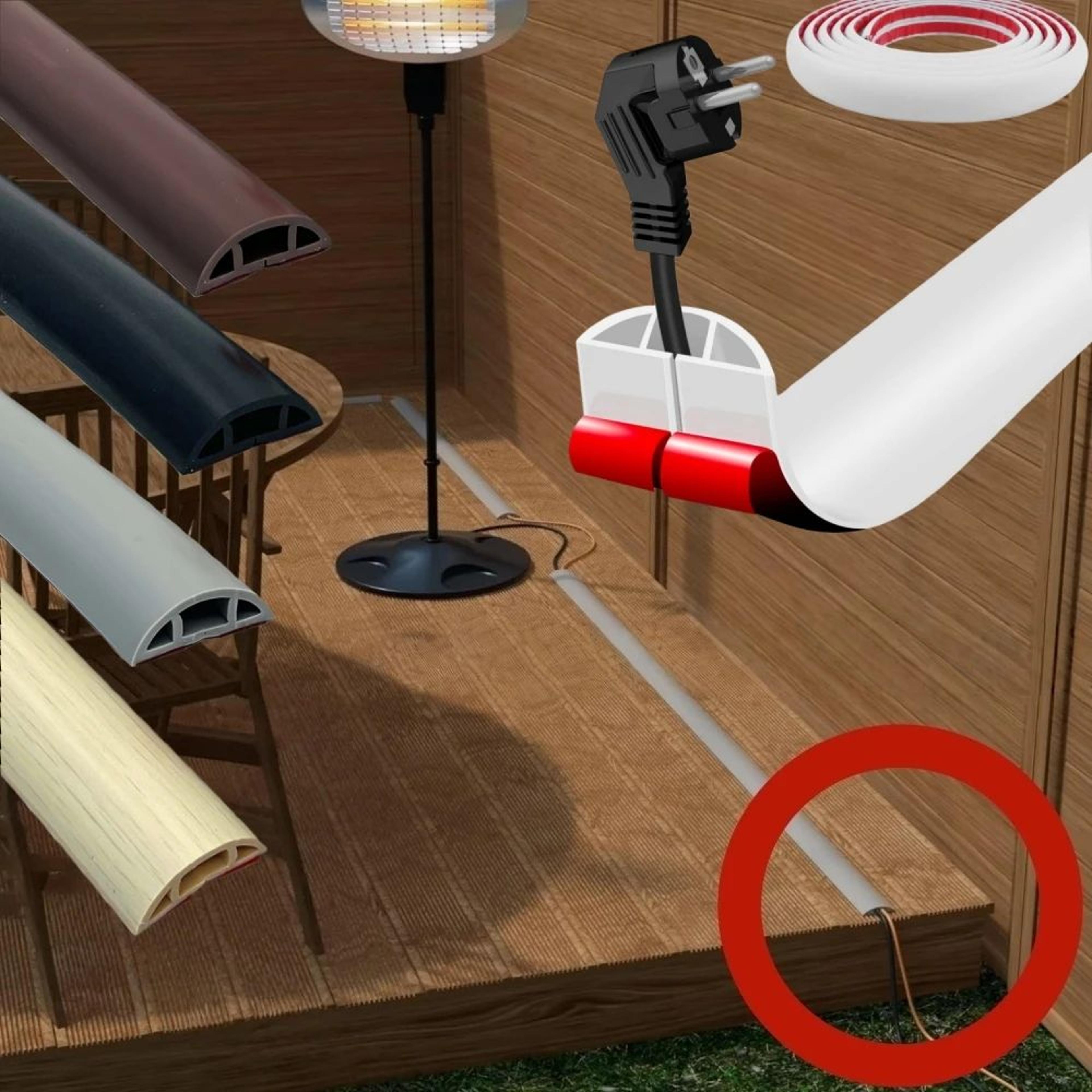 Self Adhesive Floor Cord Cover Cable Protector 0