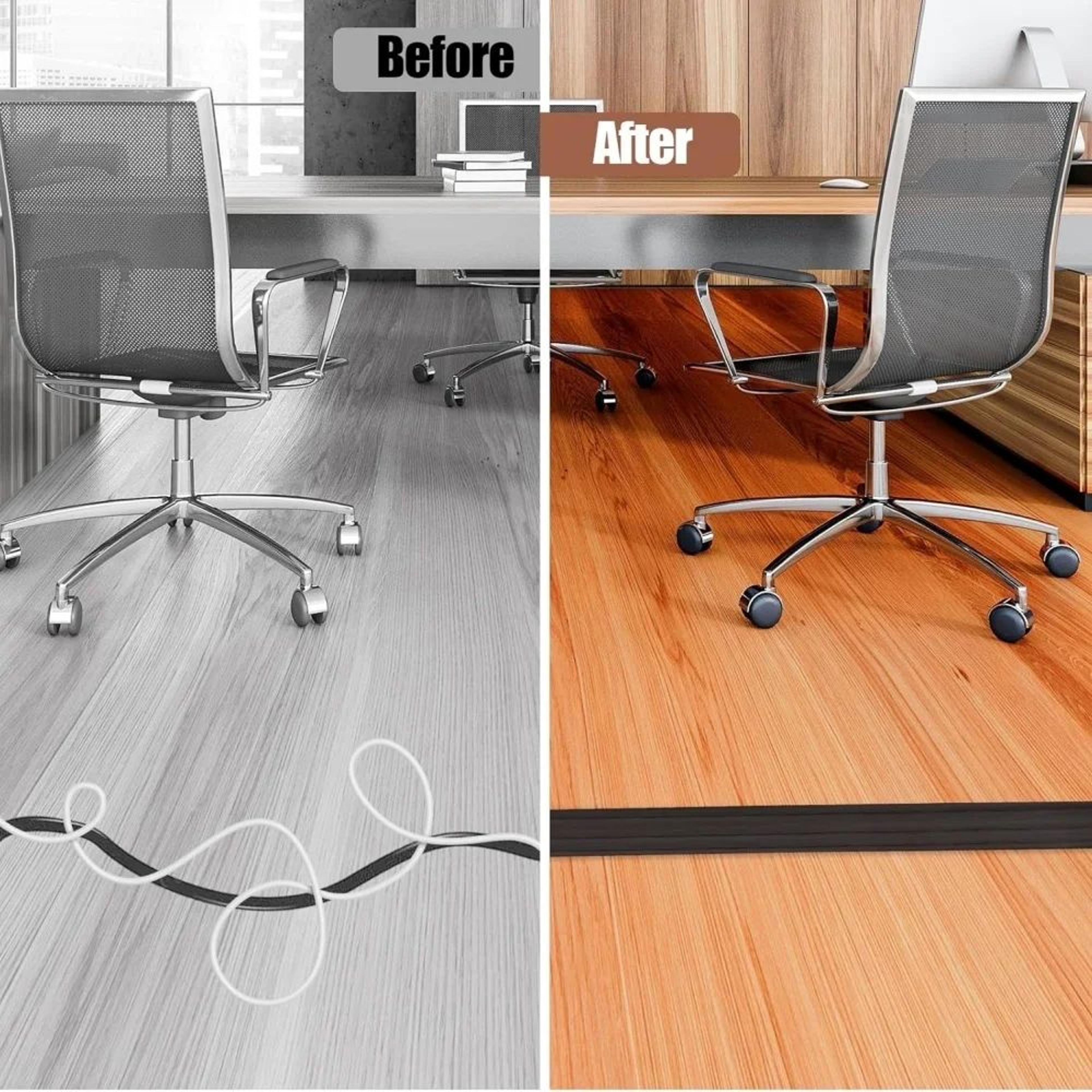 Self Adhesive Floor Cord Cover Cable Protector 4