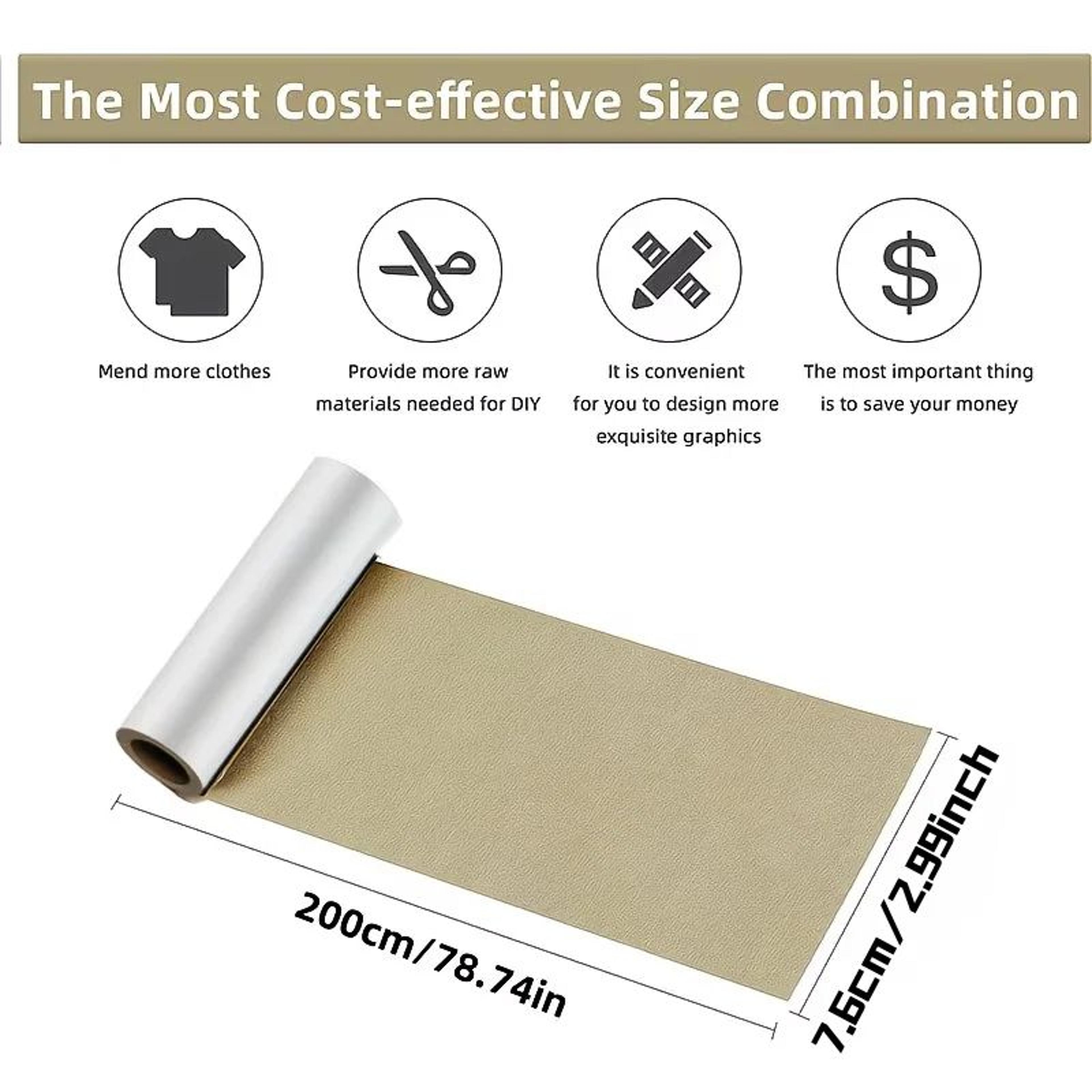 Self Adhesive Linen Fabric Repair Patch 1