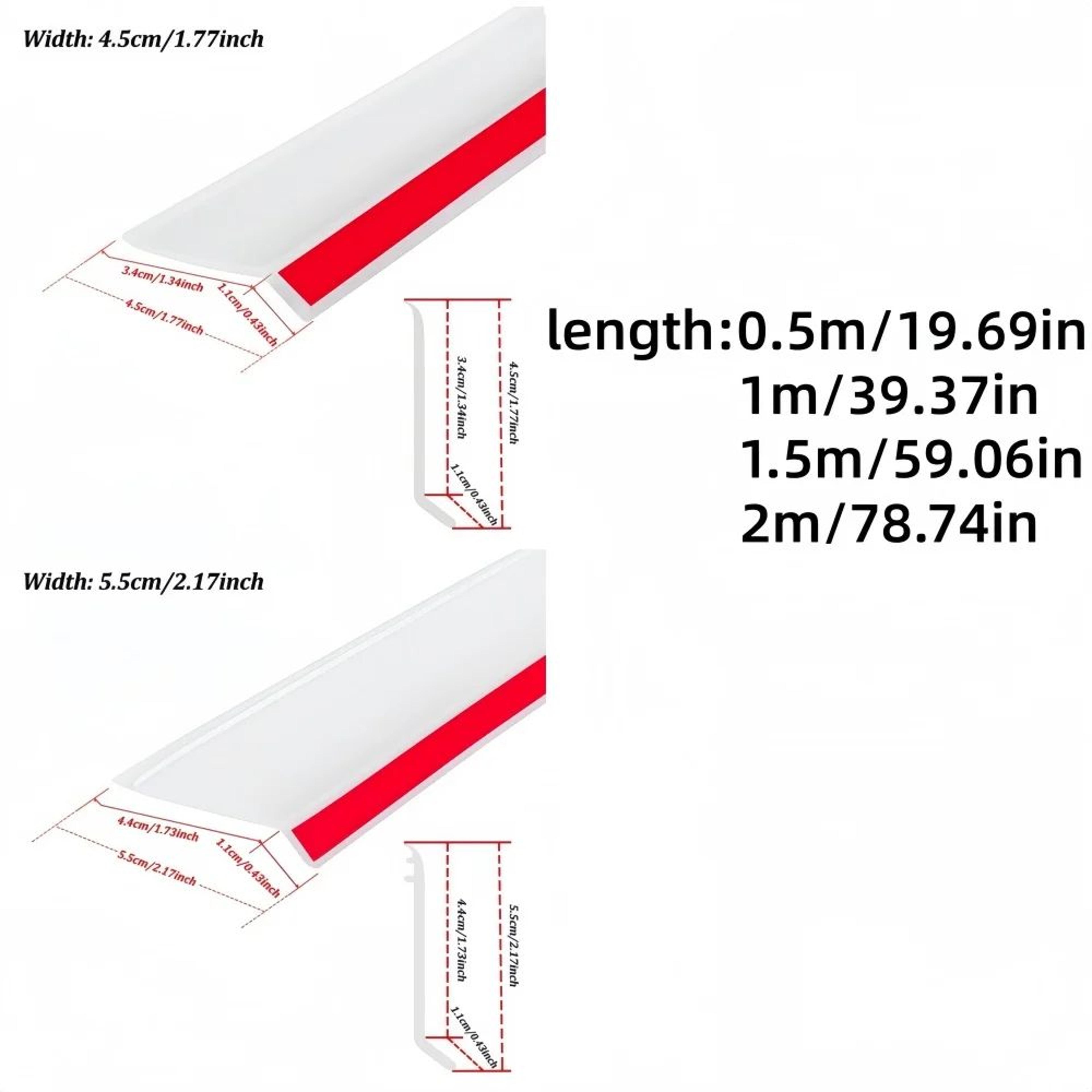 Transparent Window Water Blocking Bar Weather Seal 1