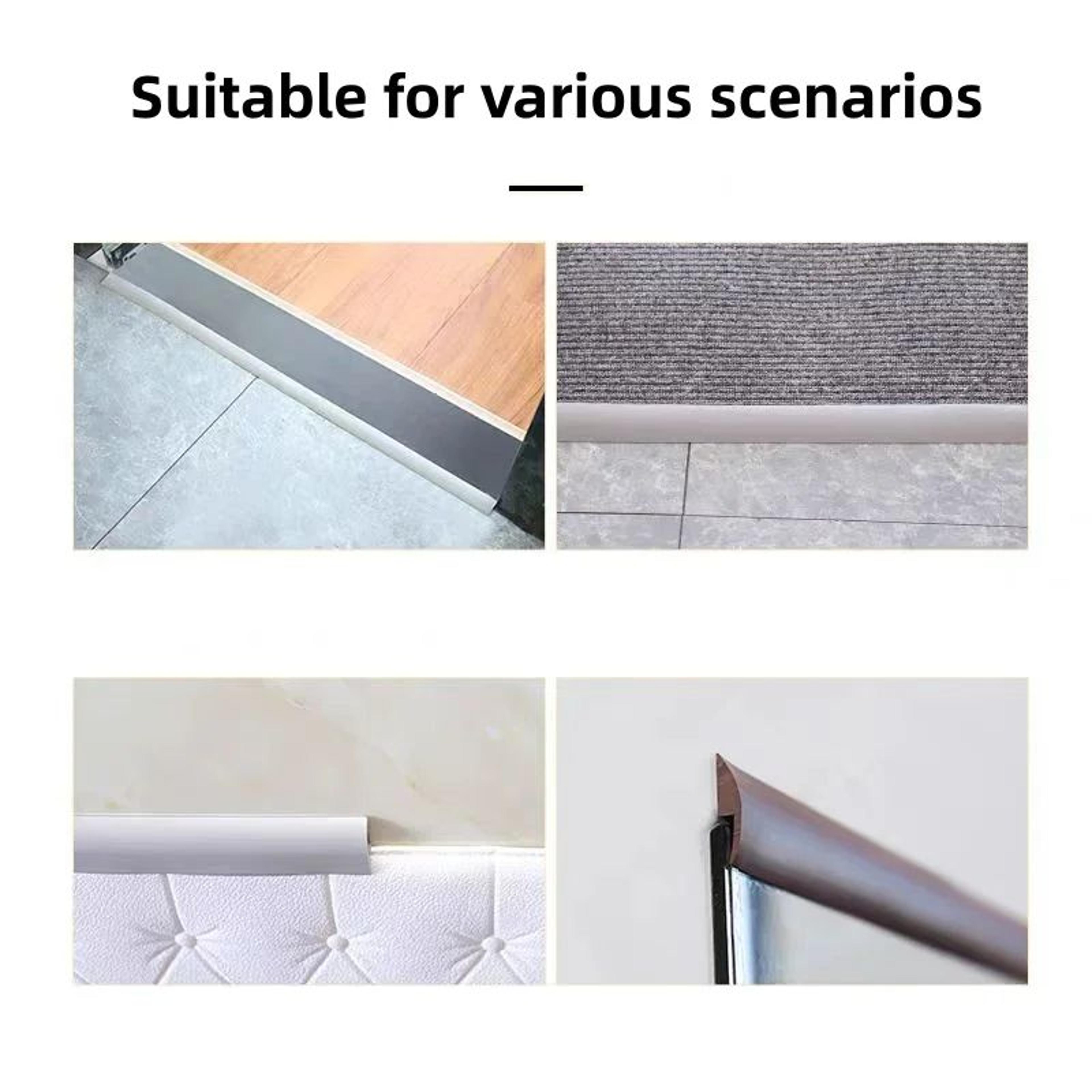 Self Adhesive Floor Transition Strip PVC Edge Trim 4