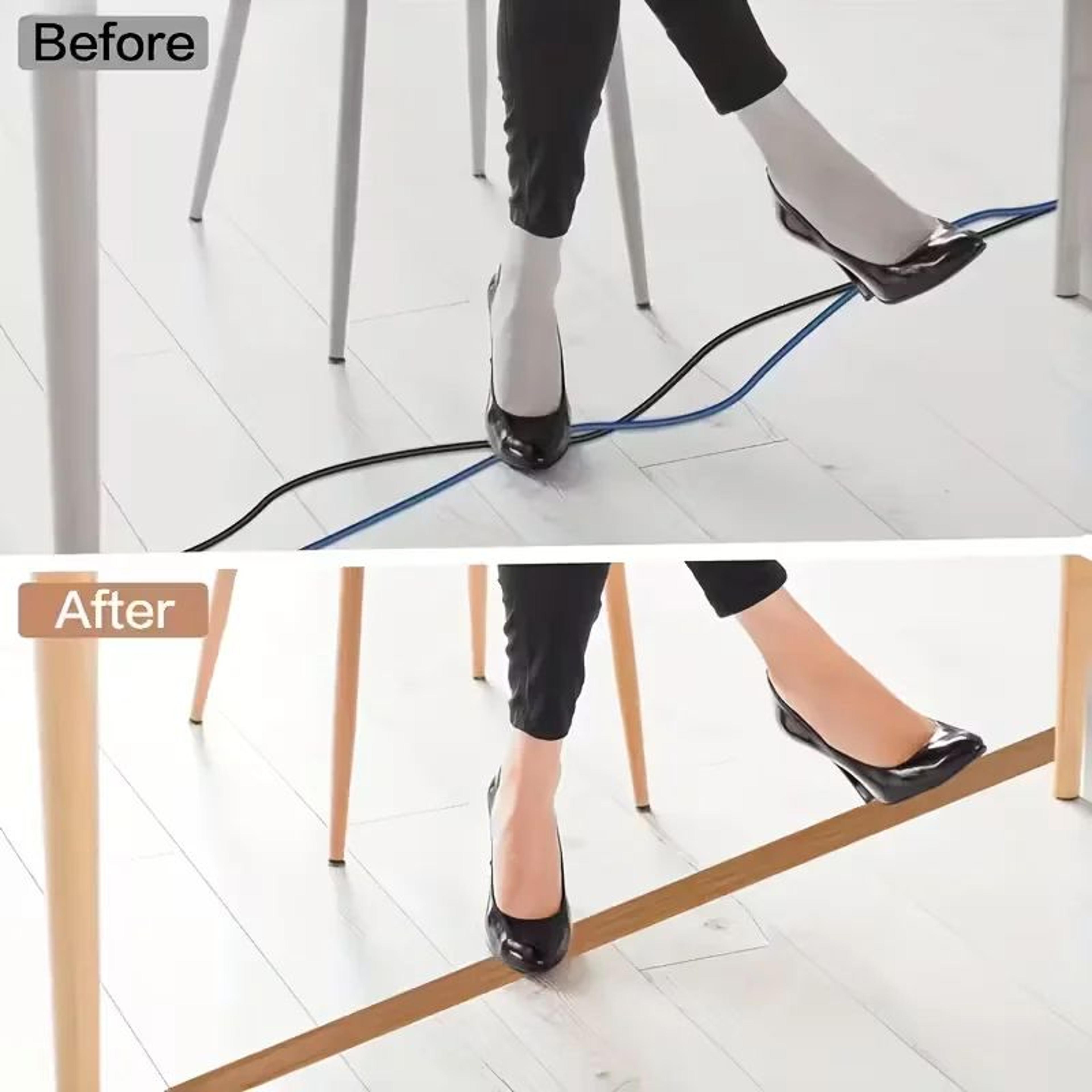 Flexible Floor Cord Cover Flame Retardant Cable Protector 4