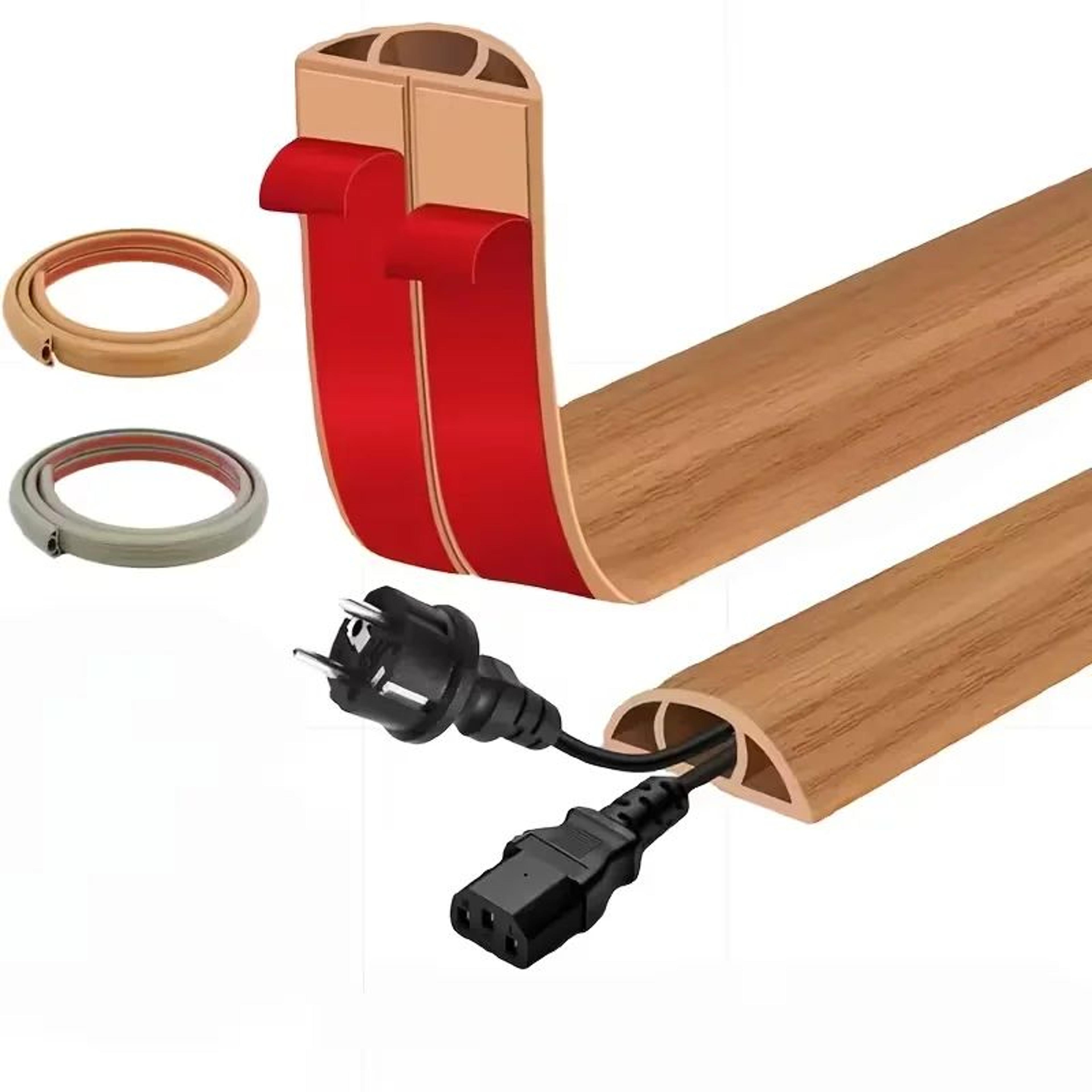 Flexible Floor Cord Cover Flame Retardant Cable Protector 0