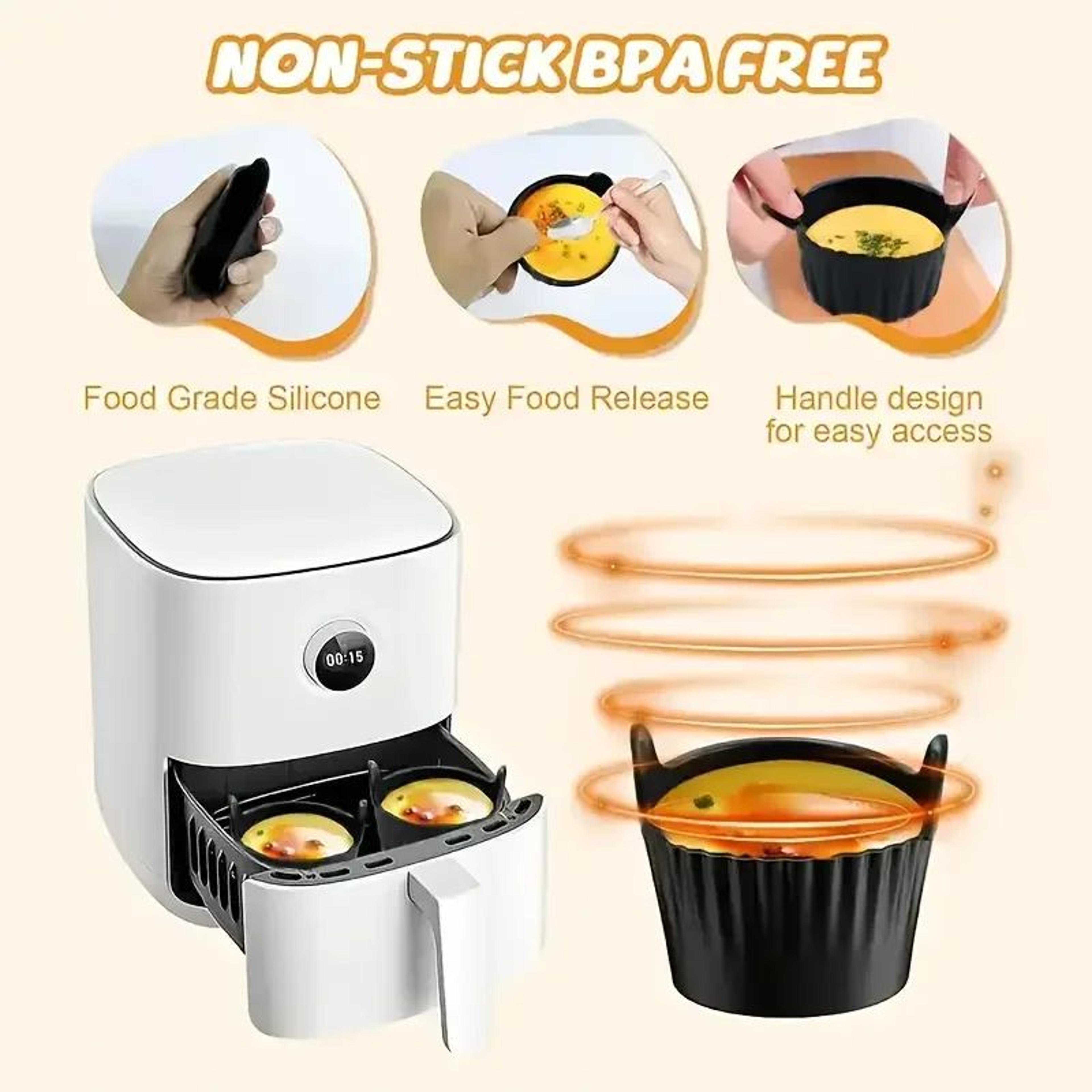 Reusable Silicone Baking Cups With Handles 2