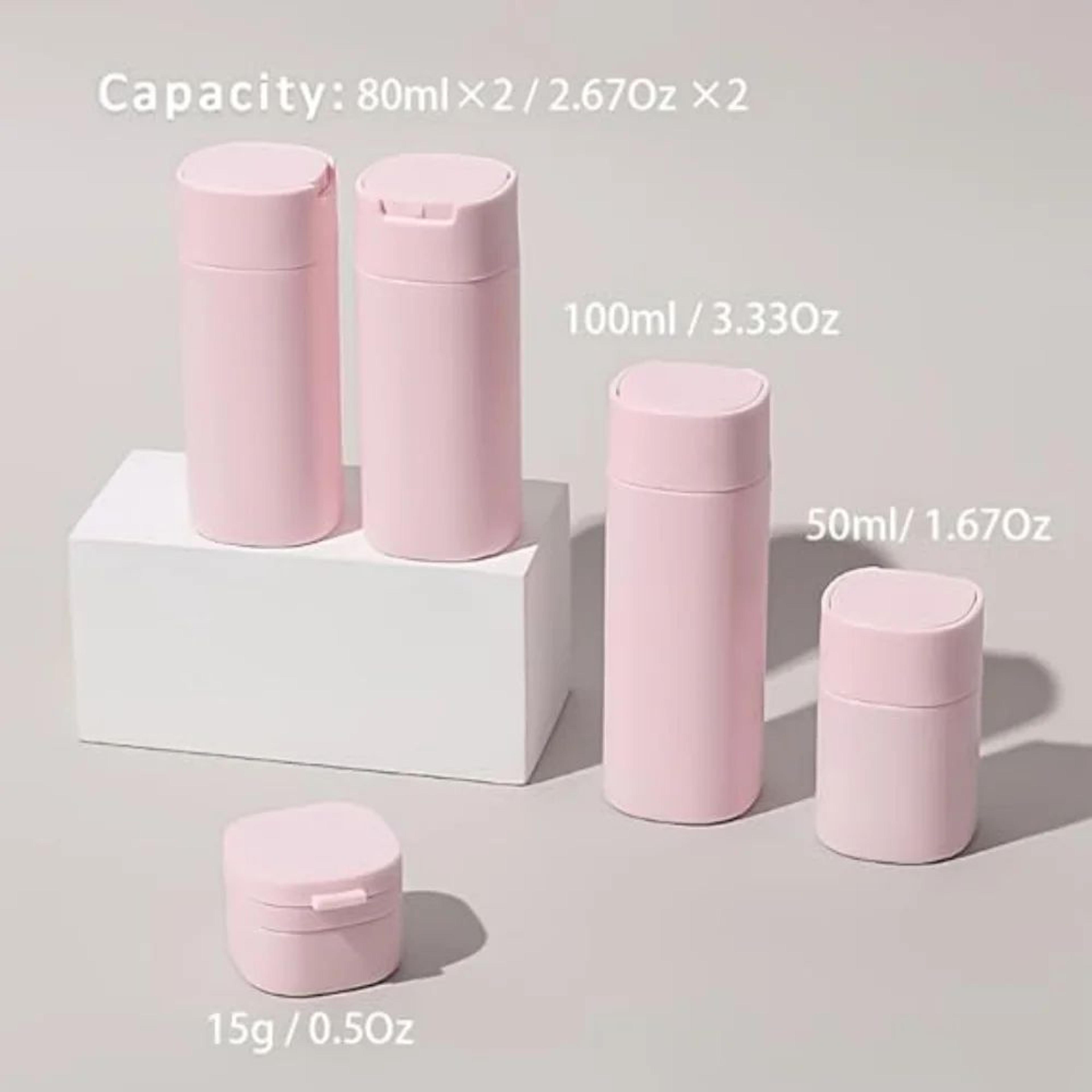 5 Piece Travel Toiletry Bottle Set 4