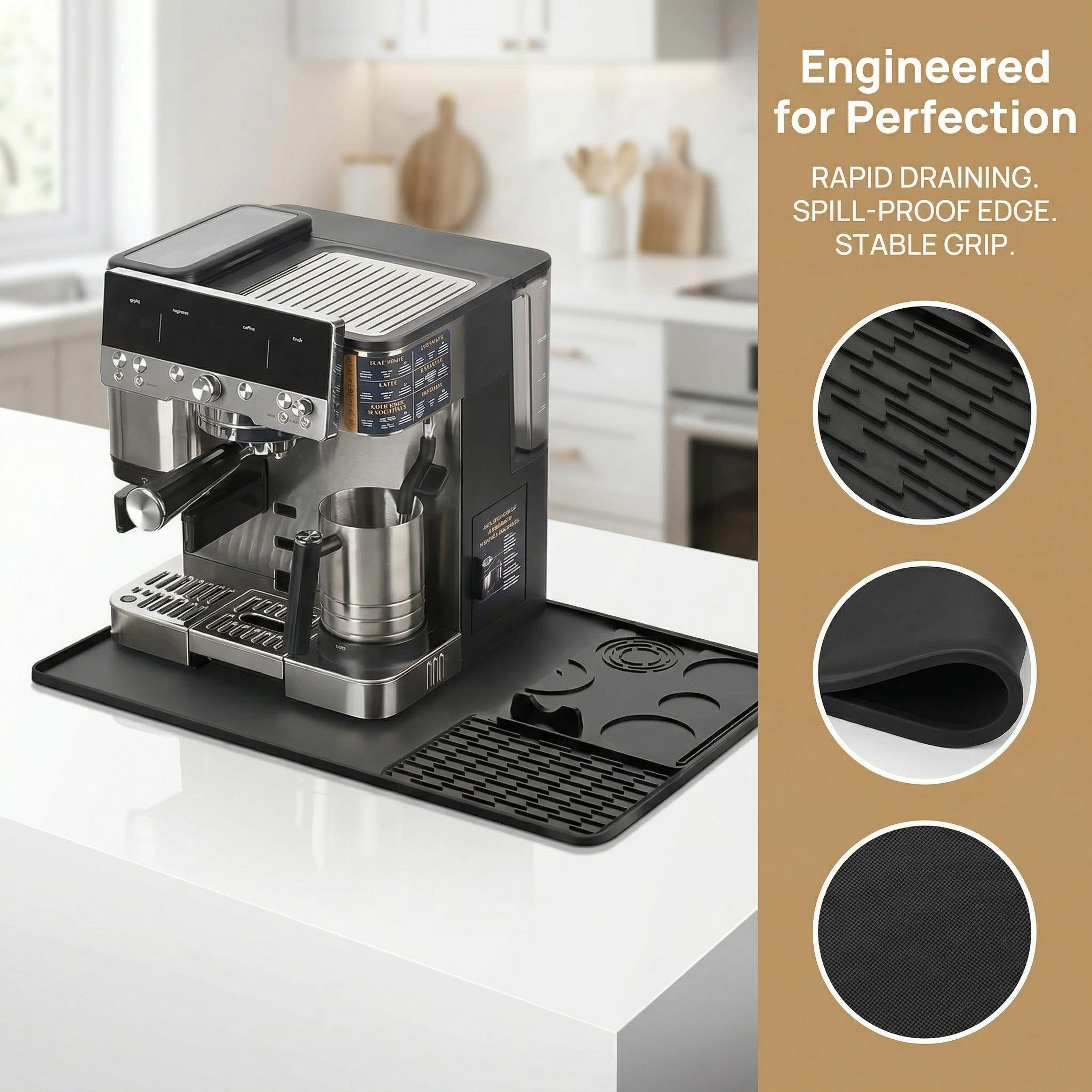 3 In 1 Silicone Coffee Maker Mat Set 2