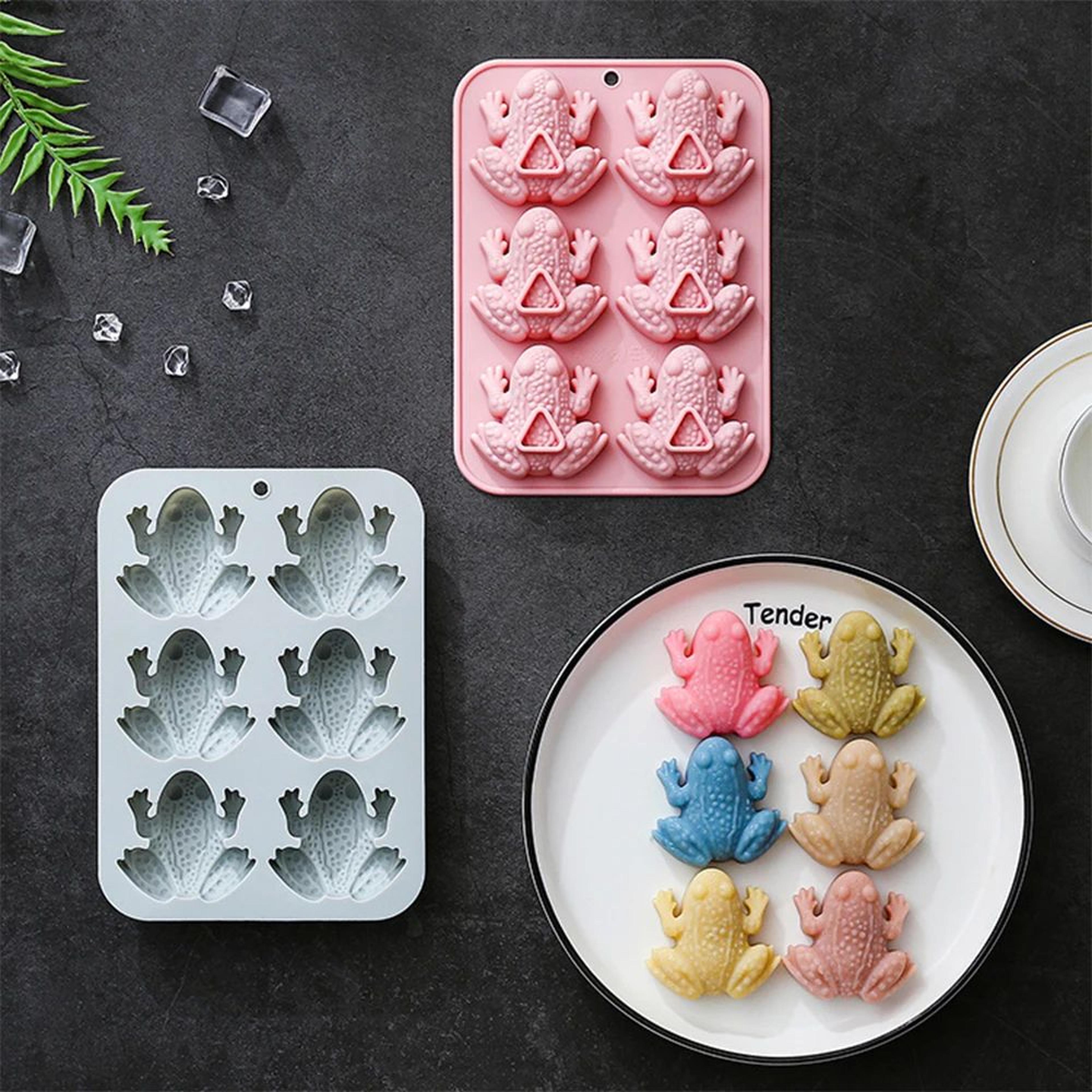 6 Cavity 3D Frog Silicone Mold 3