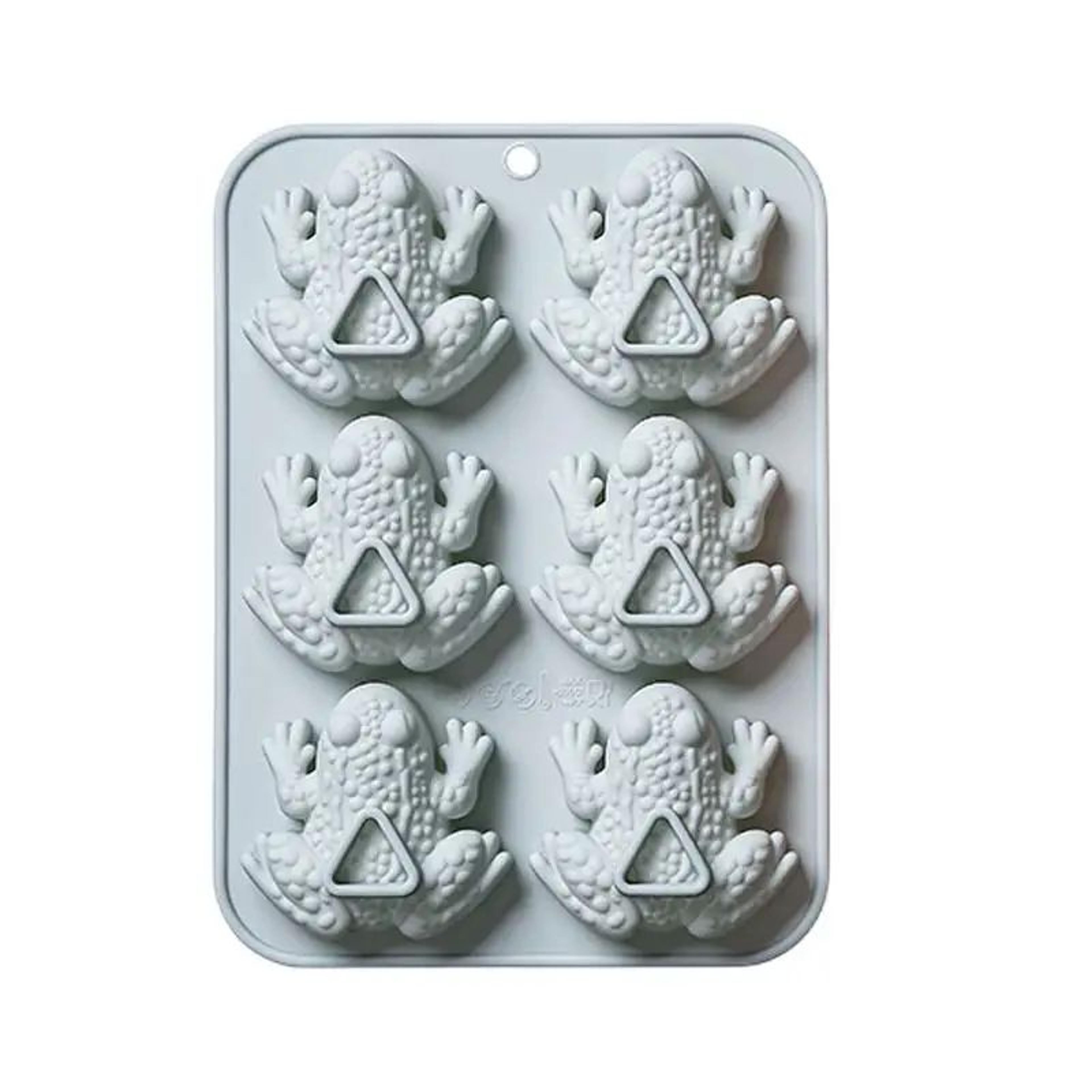 6 Cavity 3D Frog Silicone Mold 6