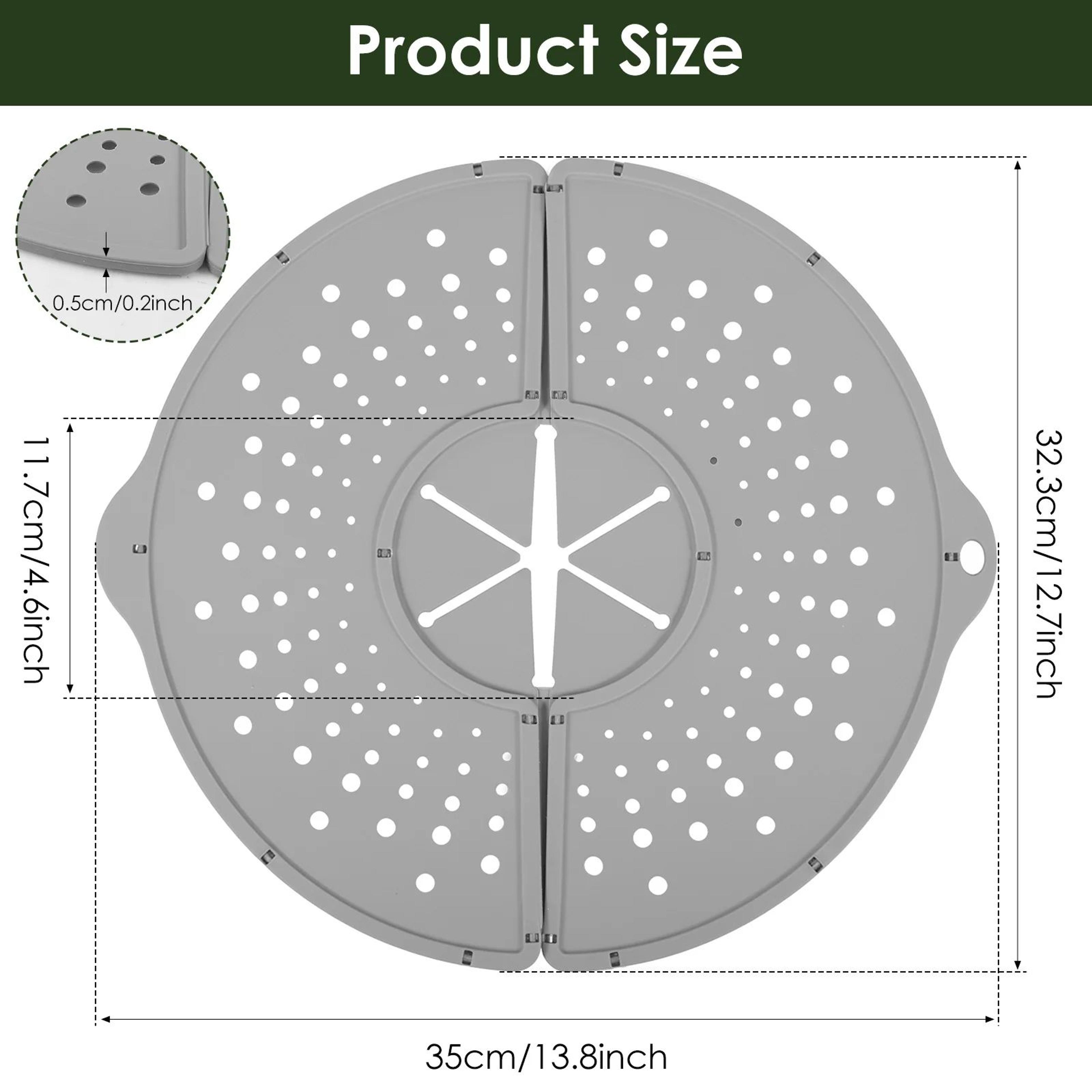 Foldable Silicone Frying Pan Splatter Guard 5