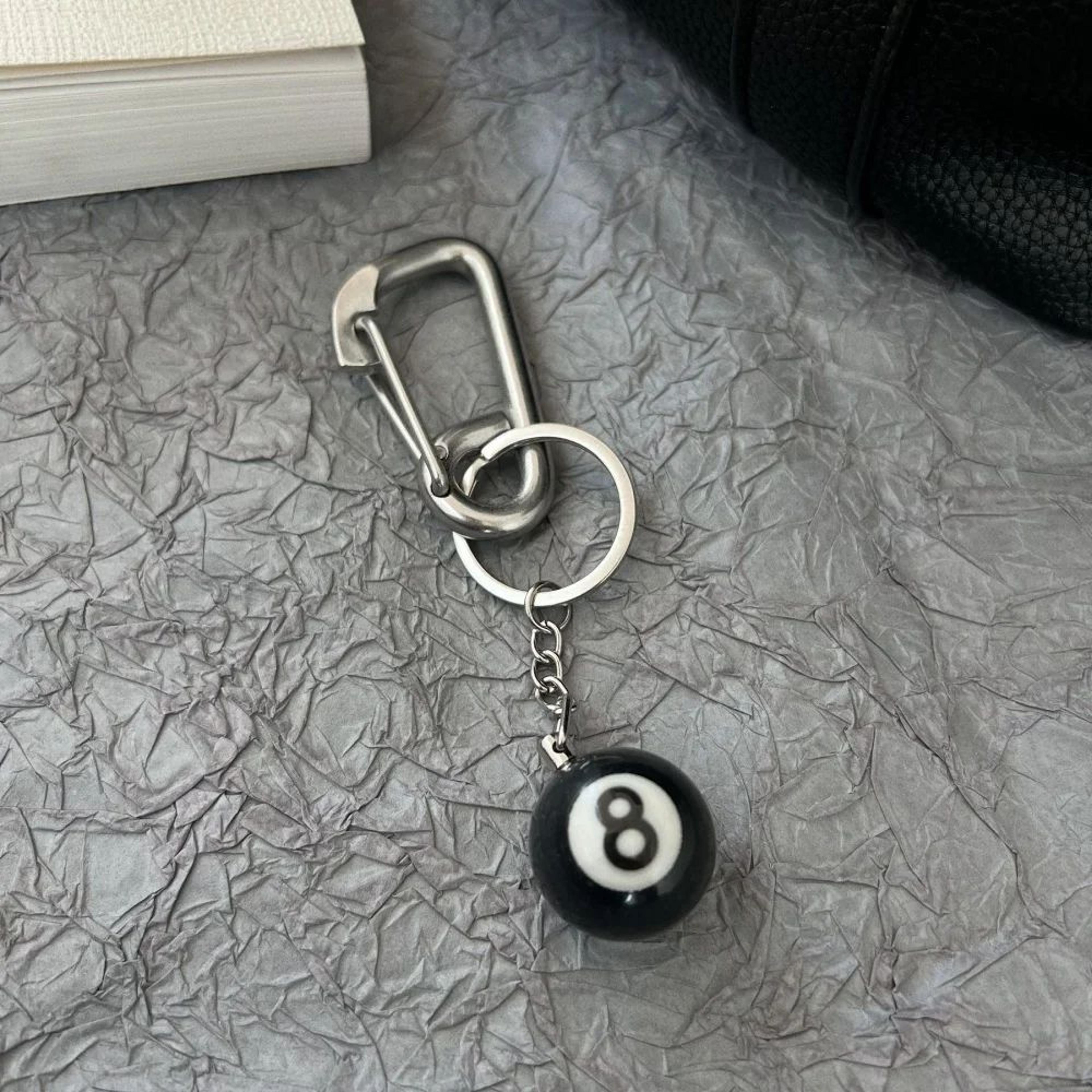 8 Ball Dice Bottle Opener Keychain 6