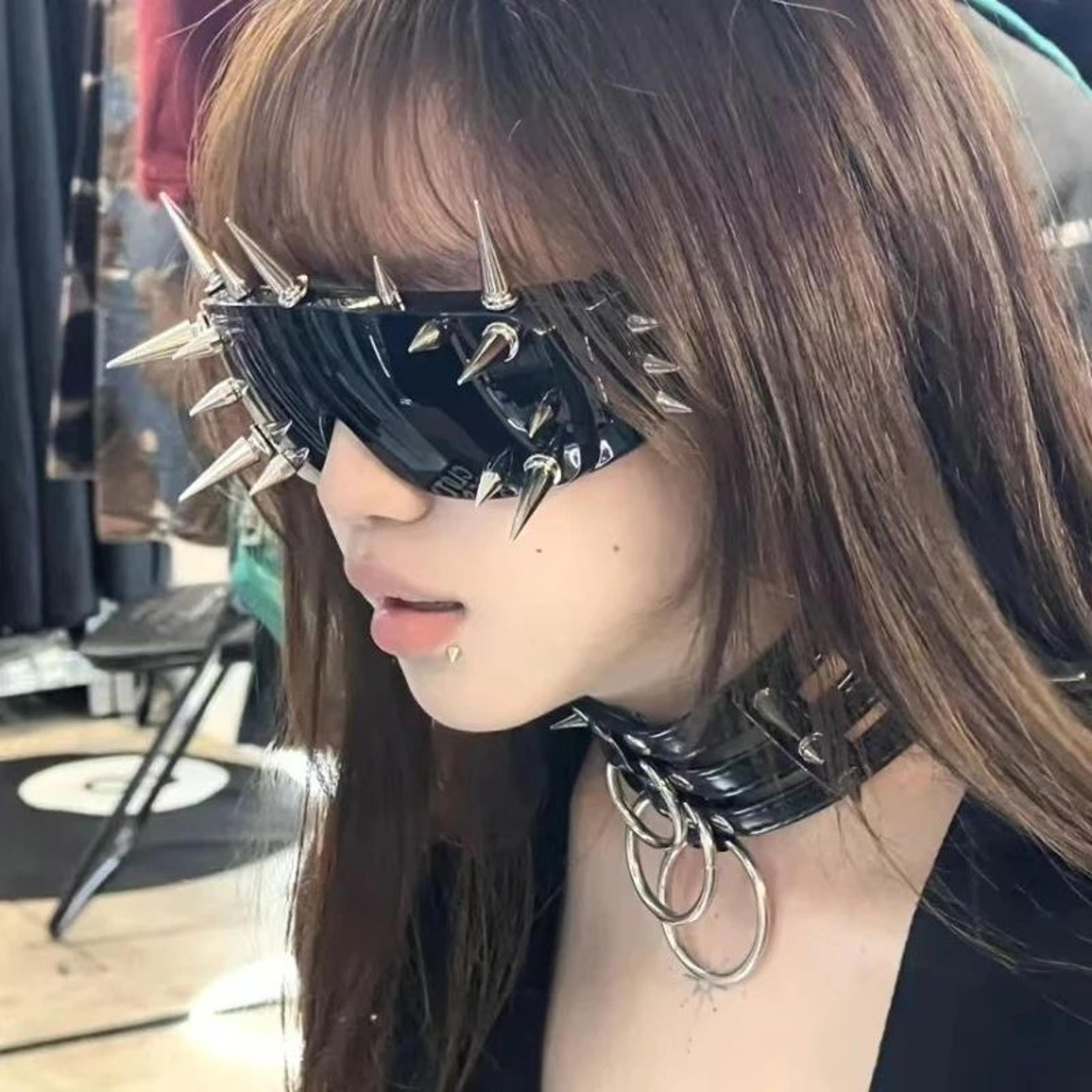 Steampunk Y2K Rivet Sunglasses 0