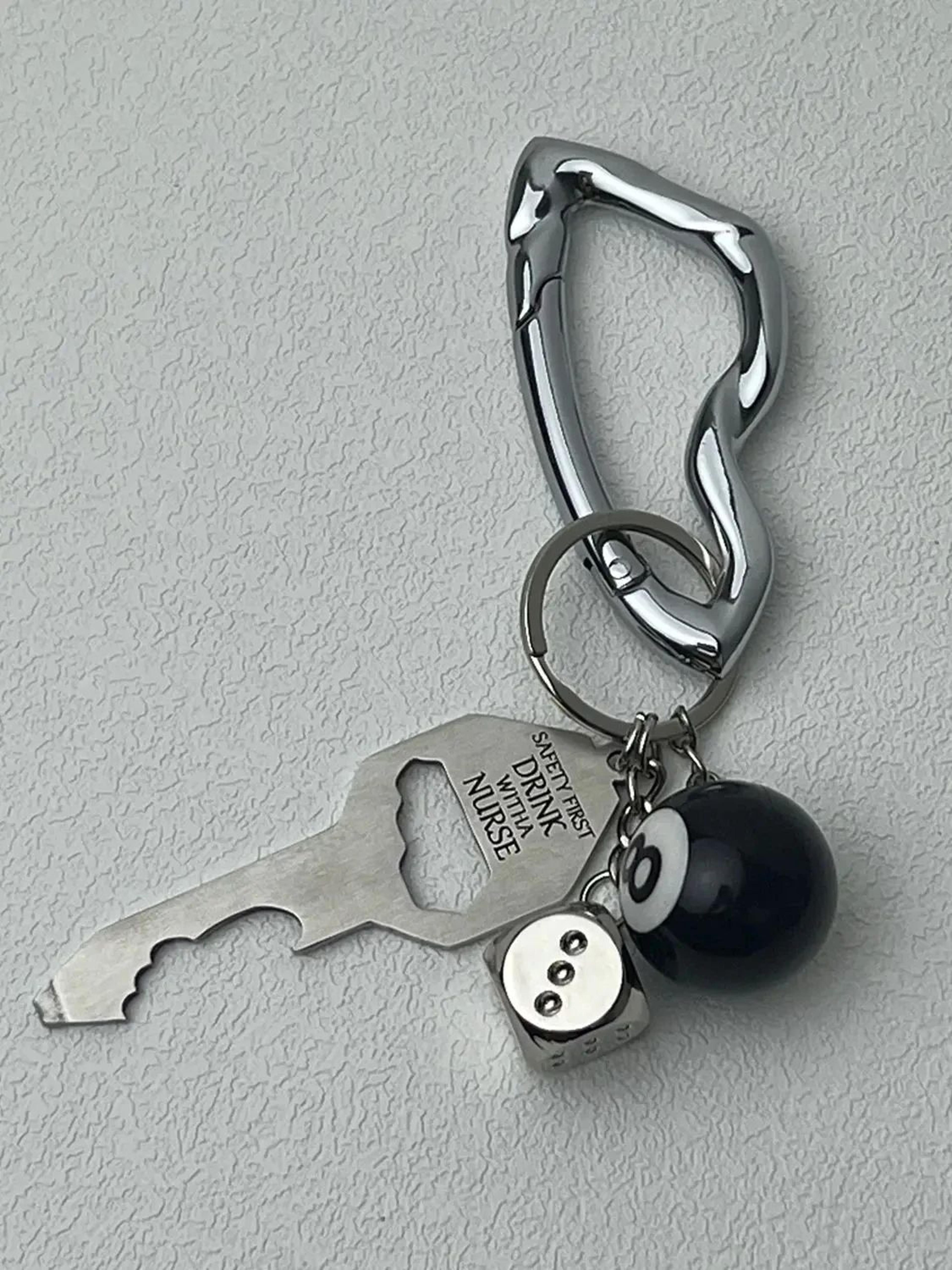 Metal Carabiner Belt Keychain 4