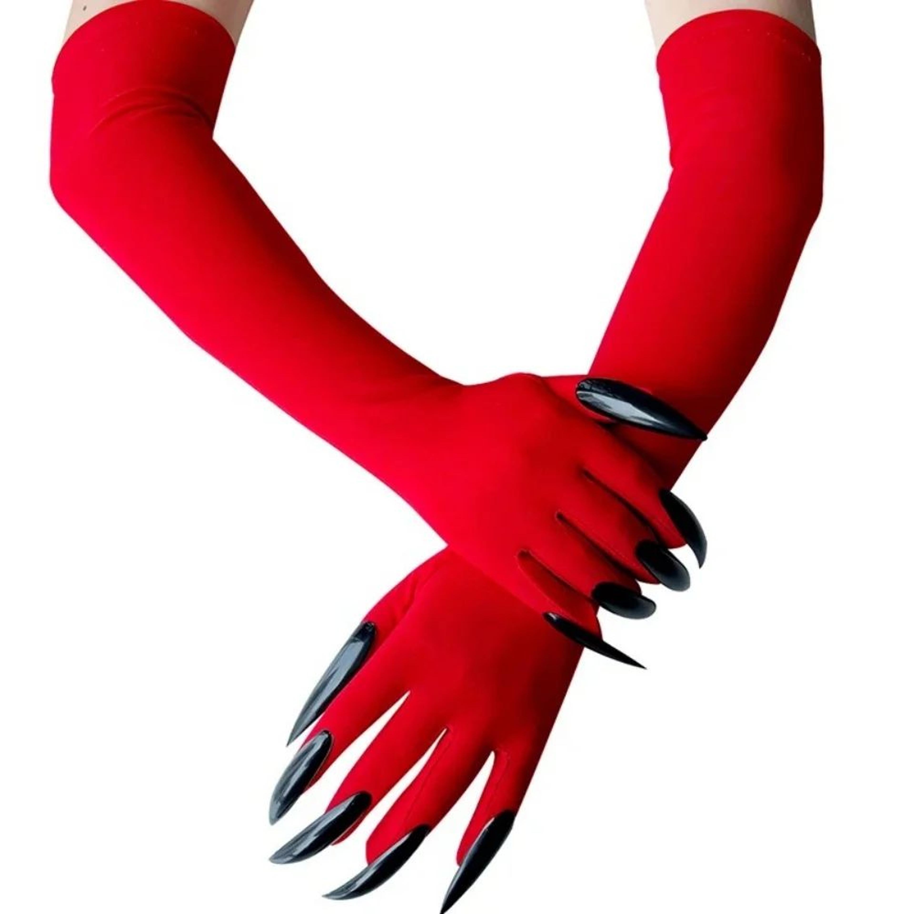Gothic Ghost Claw Long Nail Gloves 8