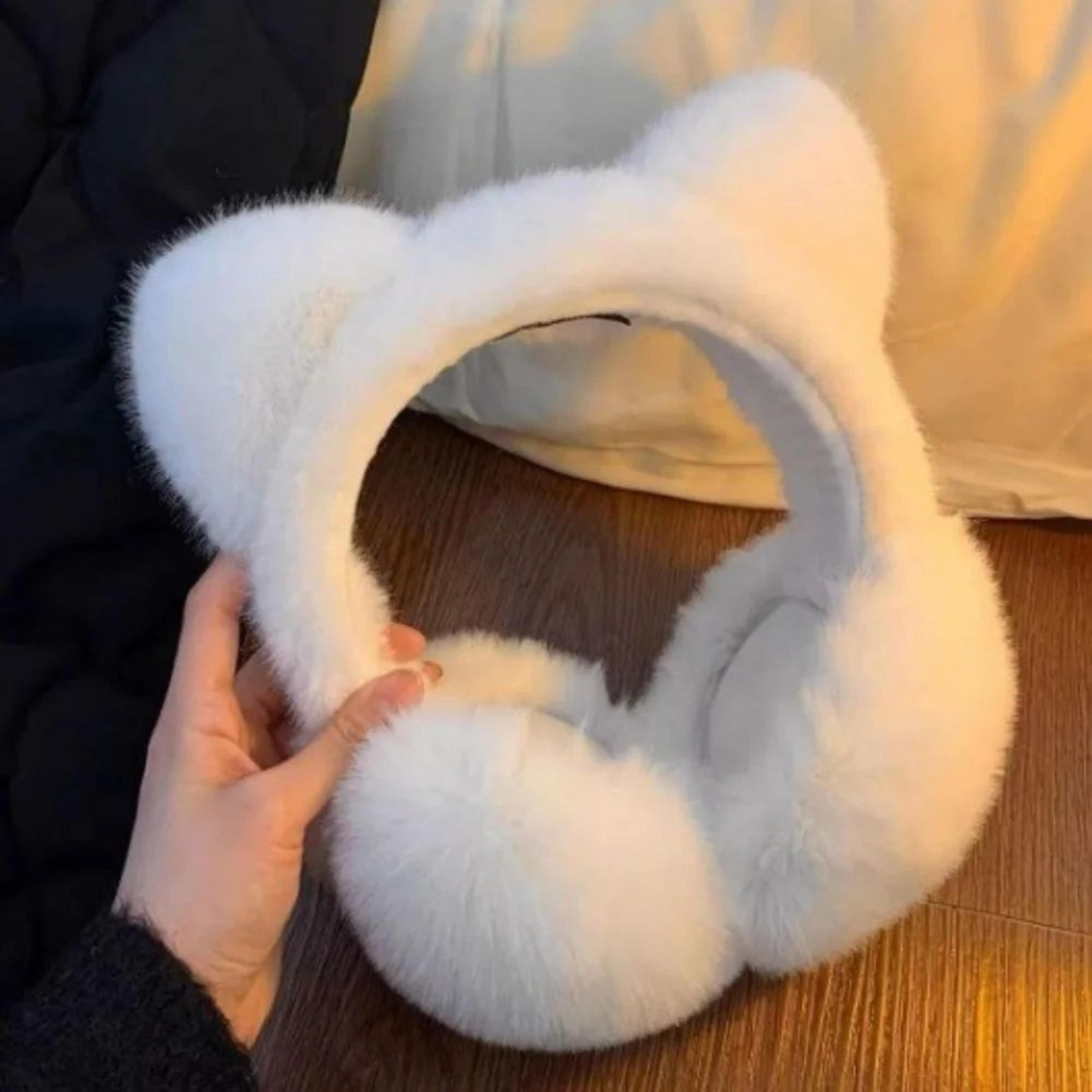 Cute Cat Plush Winter Earmuffs 4