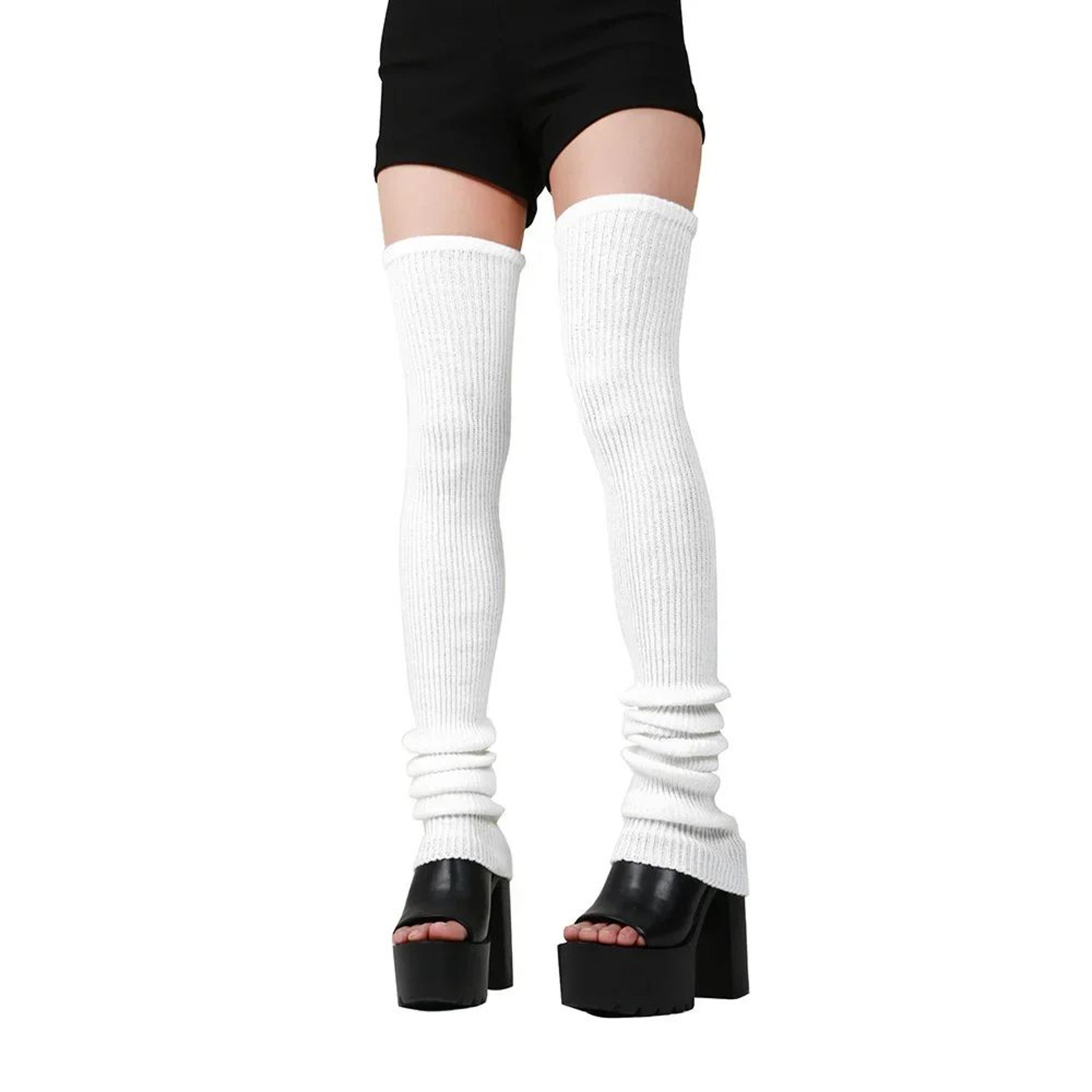 Long Knitted Over Knee Leg Warmers 5