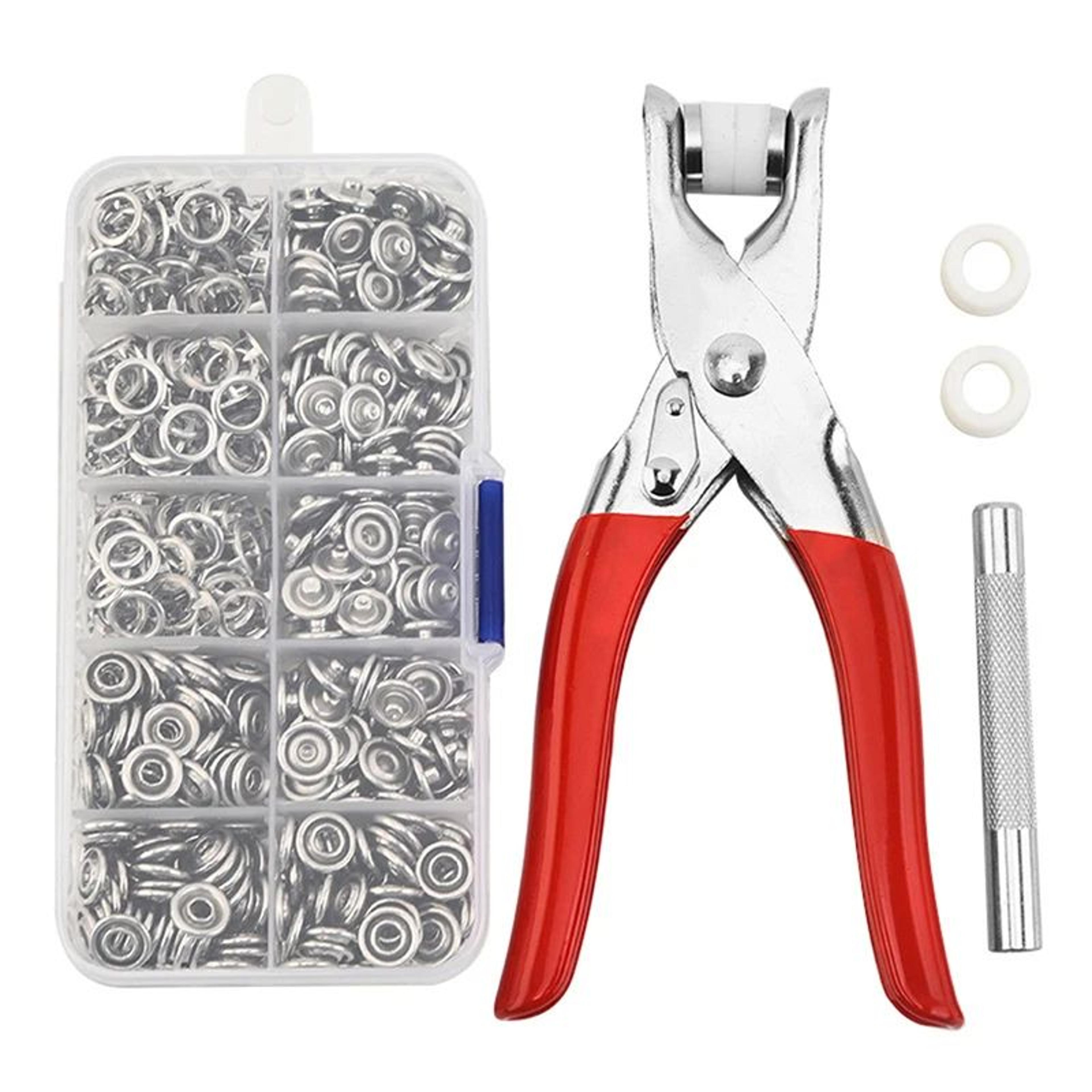 Five Prong Snap Button Pliers Kit 0