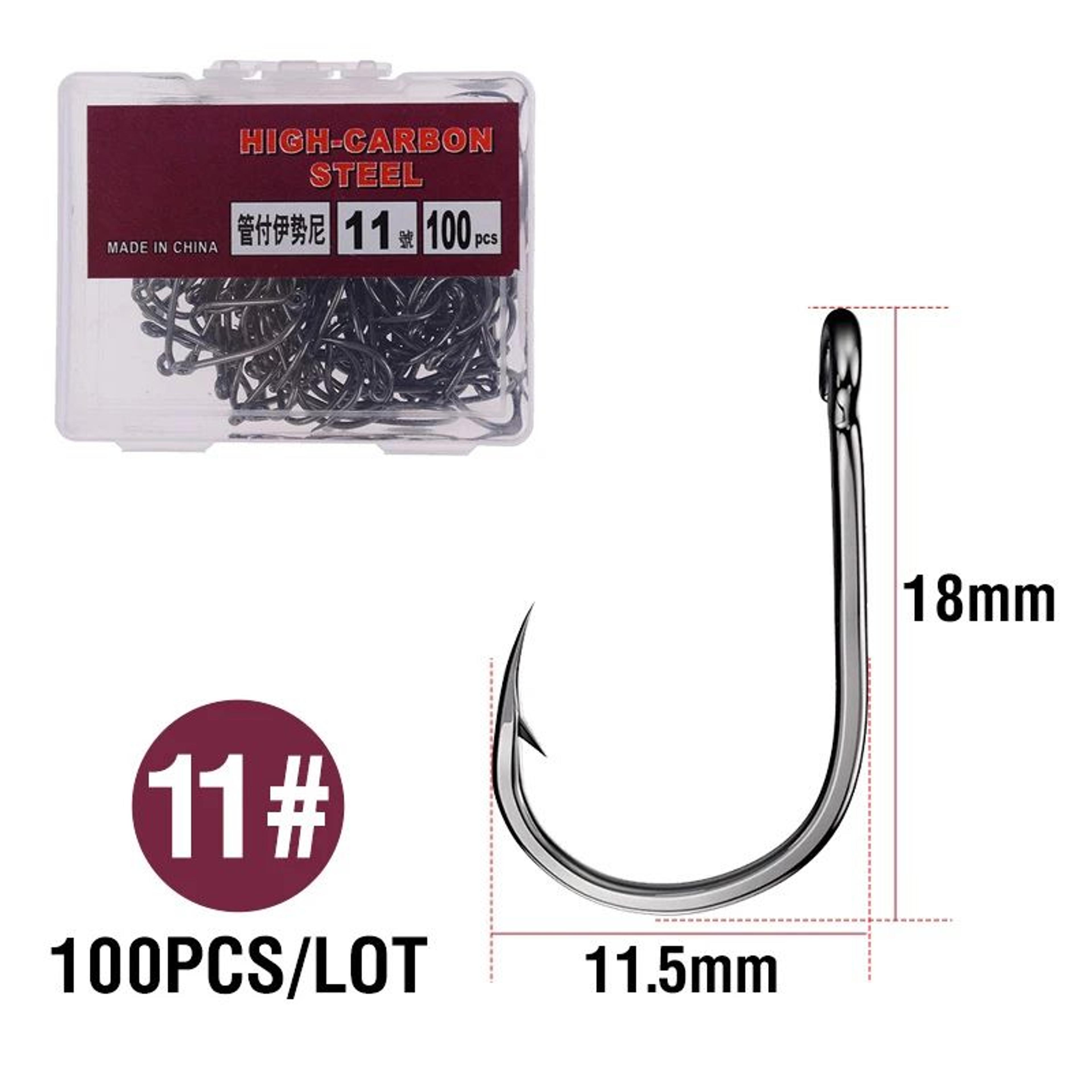 High Carbon Steel Circle Fishing Hooks 14