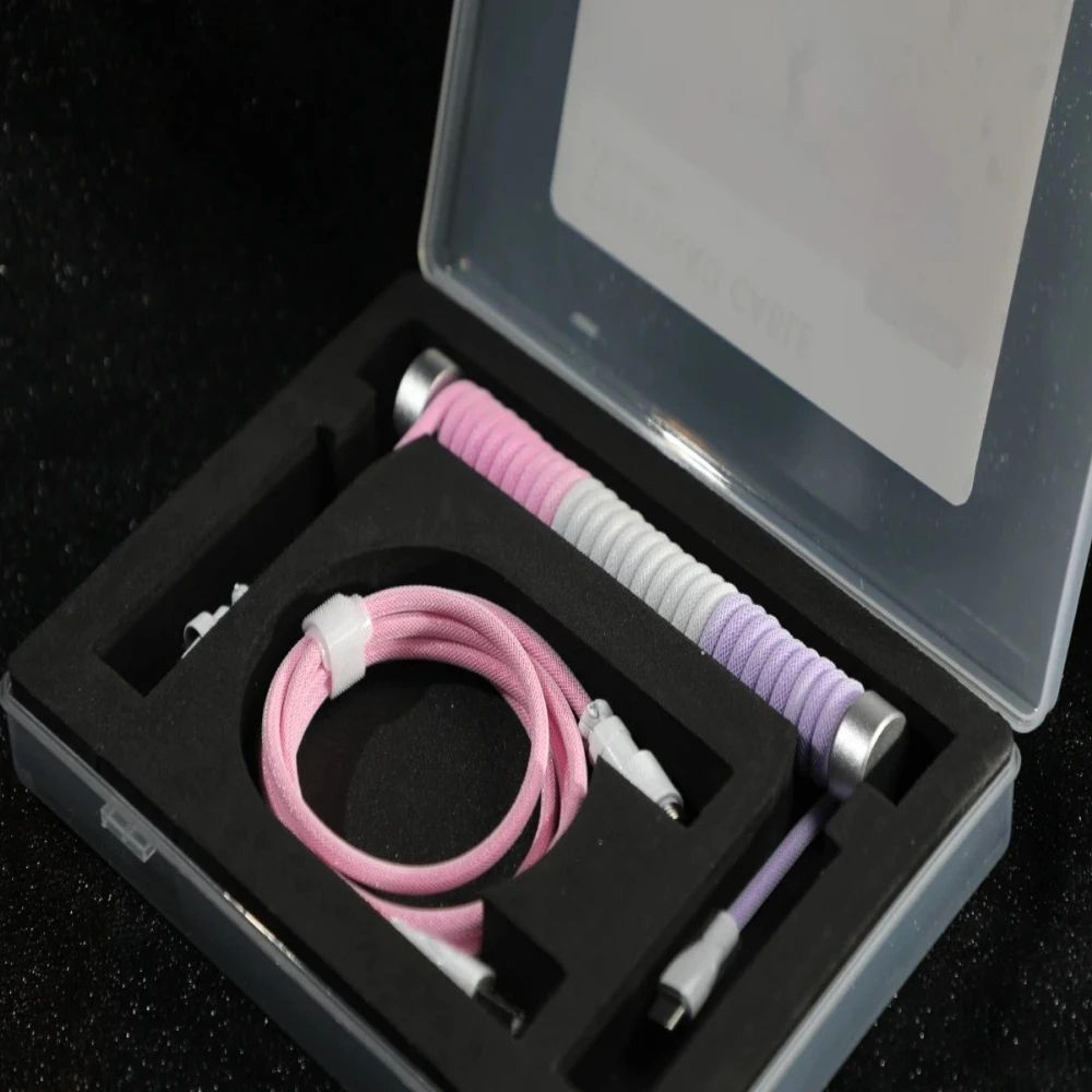 Premium Coiled USB C Mechanical Keyboard Cable 1