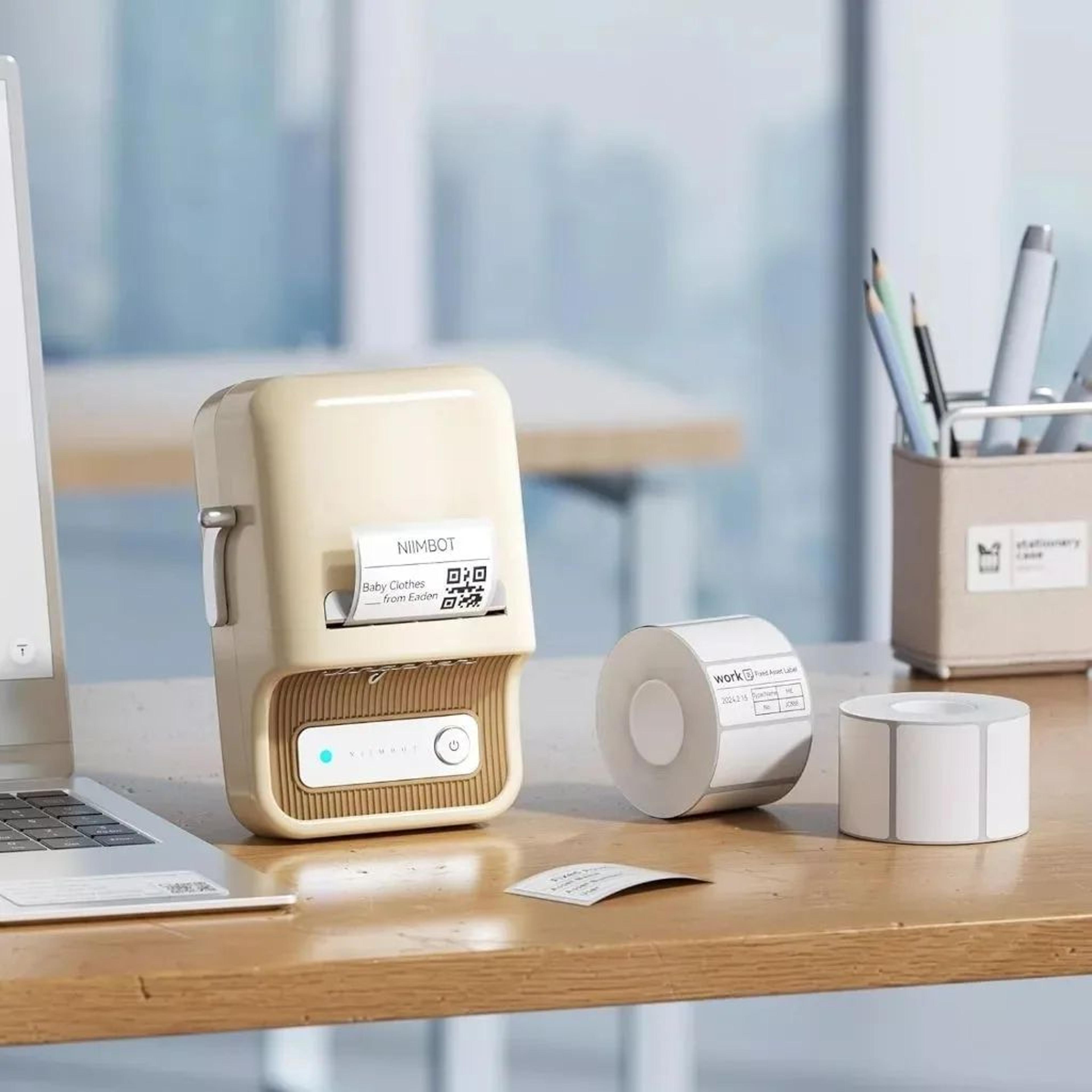 50MM White Thermal Label Paper Roll 7