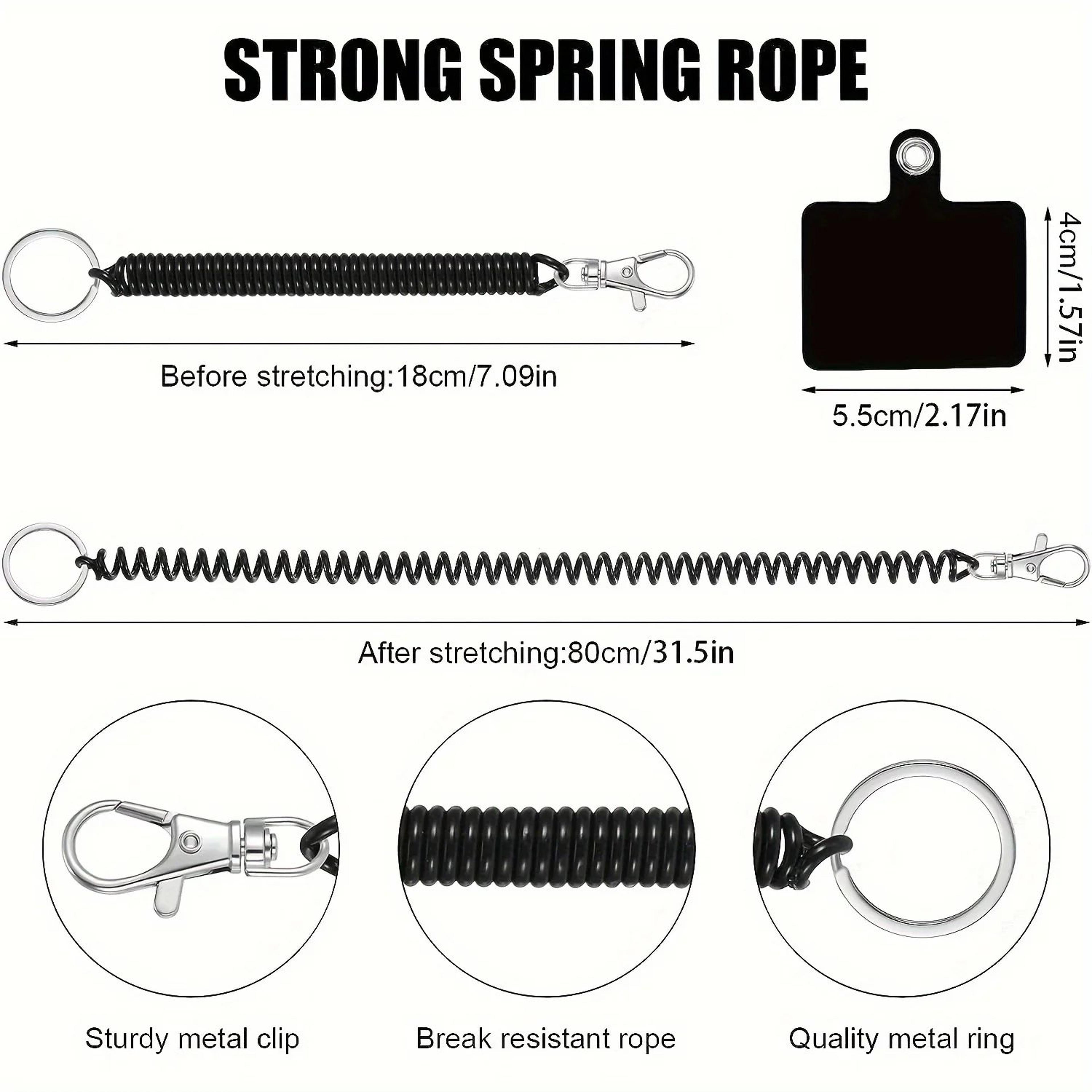8 Pack Stretch Phone Lanyard Tether Set 4