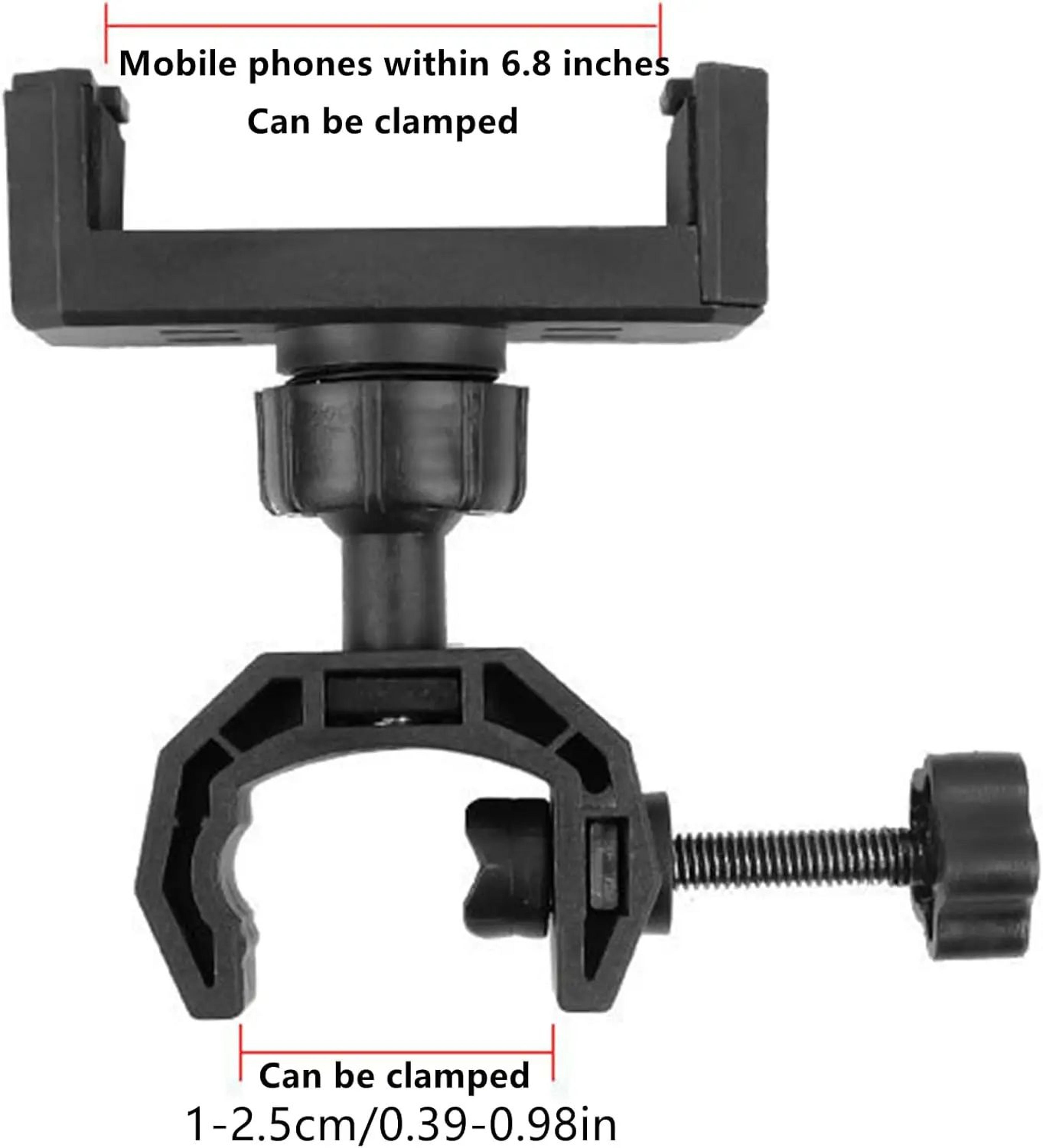 360 Rotating Foldable Phone Tripod Stand With Mic Holder 3