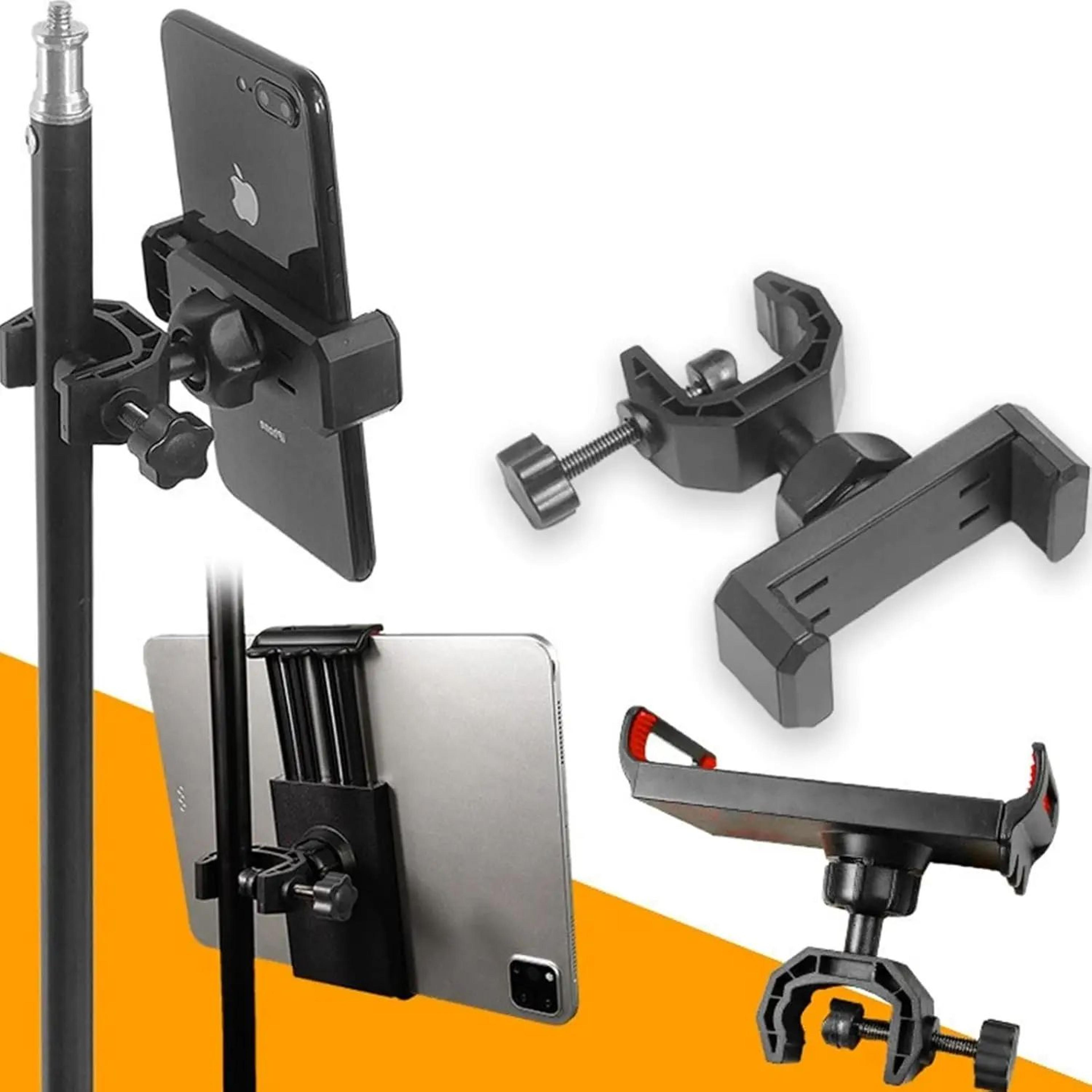 360 Rotating Foldable Phone Tripod Stand With Mic Holder 5