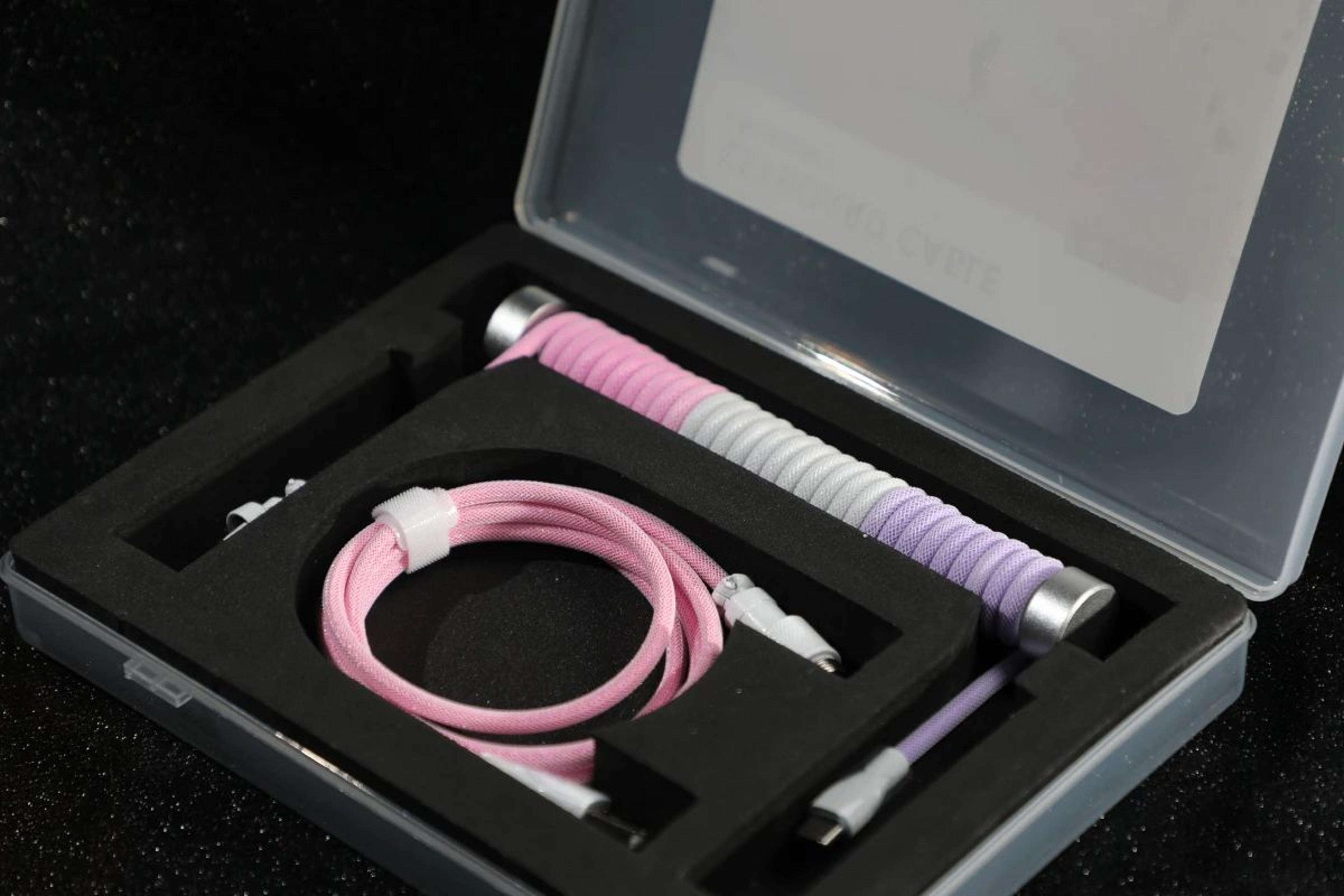 Custom Coiled USB C Keyboard Cable 0