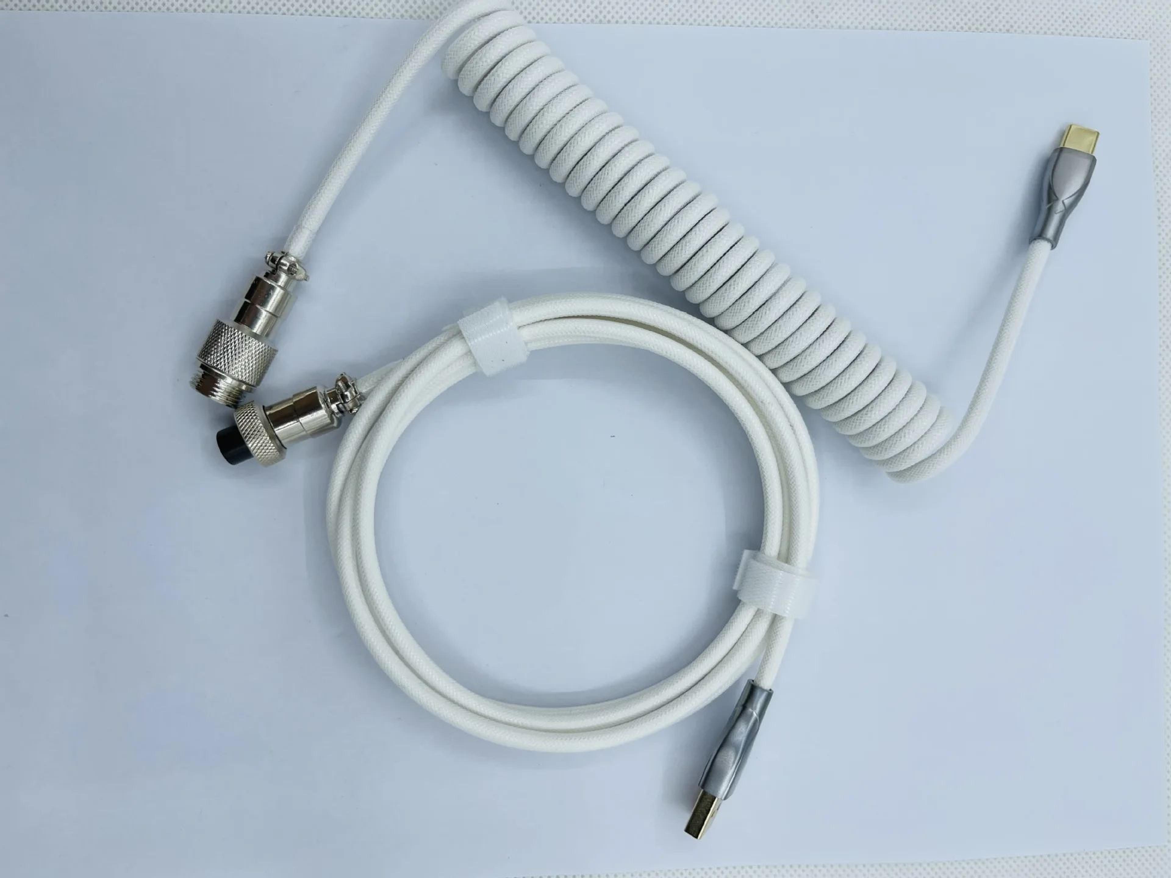USB C Coiled Mechanical Keyboard Cable 6