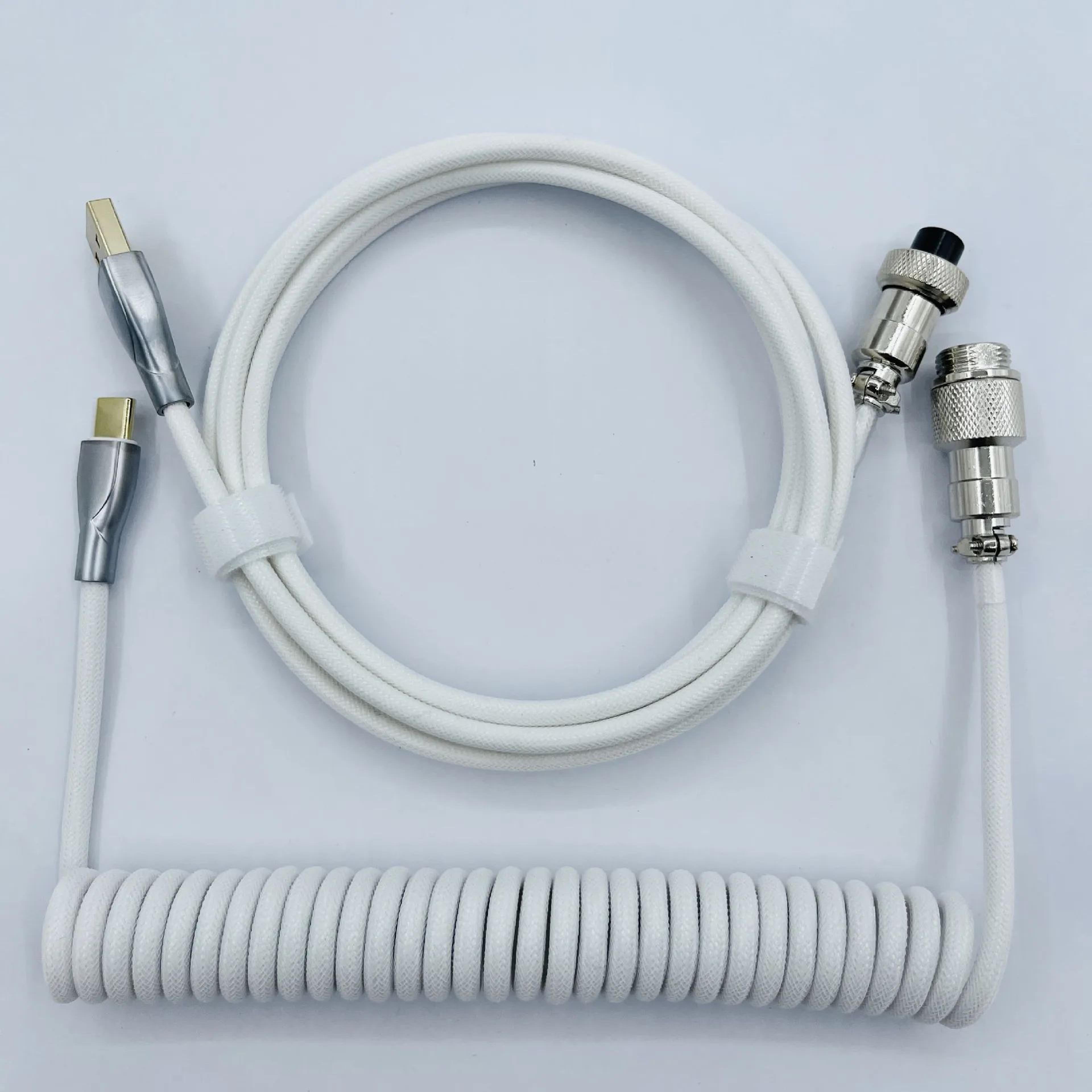 USB C Coiled Mechanical Keyboard Cable 3