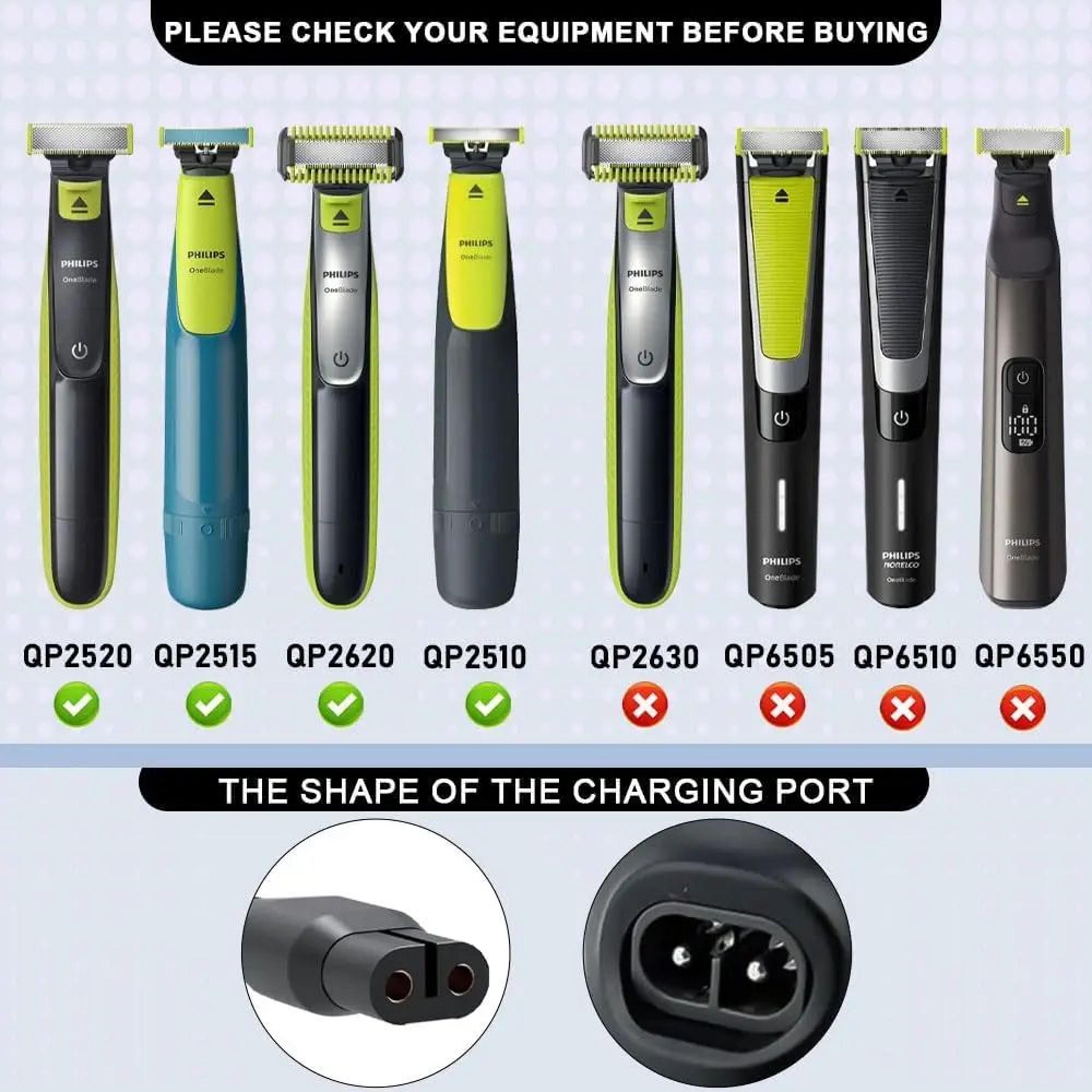 USB C Charging Cable Compatible With Philips Norelco OneBlade 2