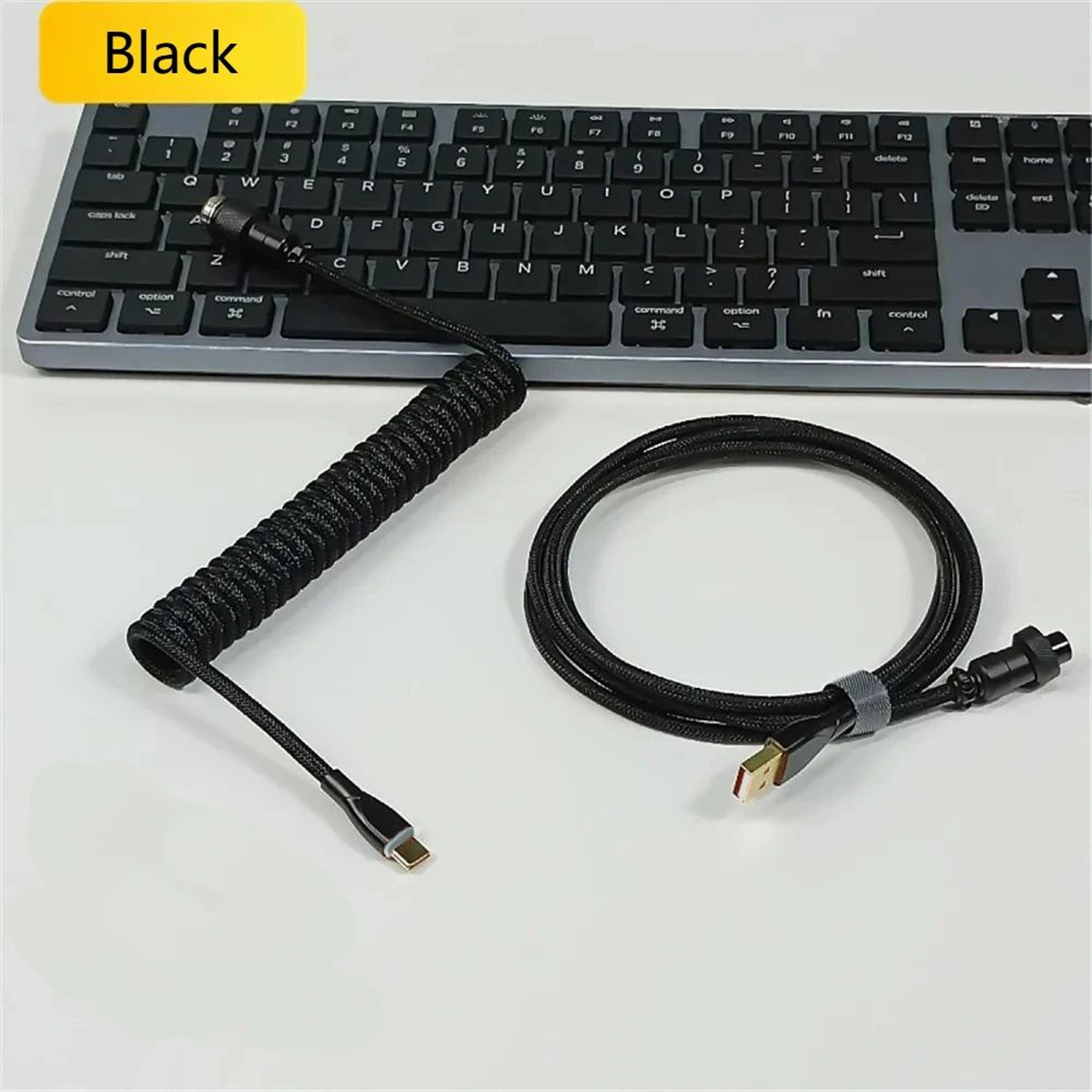 GX16 USB C Coiled Gaming Keyboard Cable 5