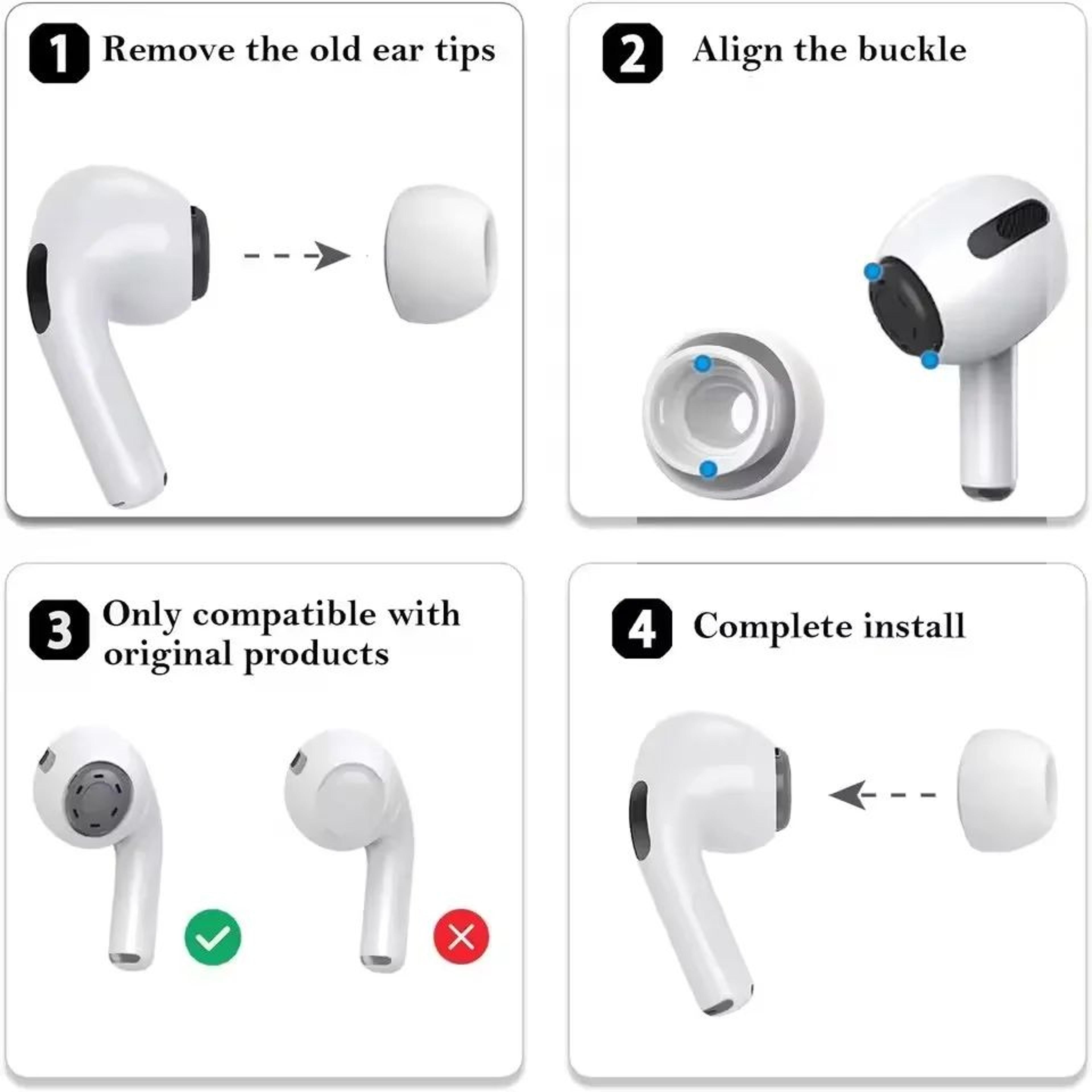 AirPods Pro Pressure Relief Silicone Ear Tips 2
