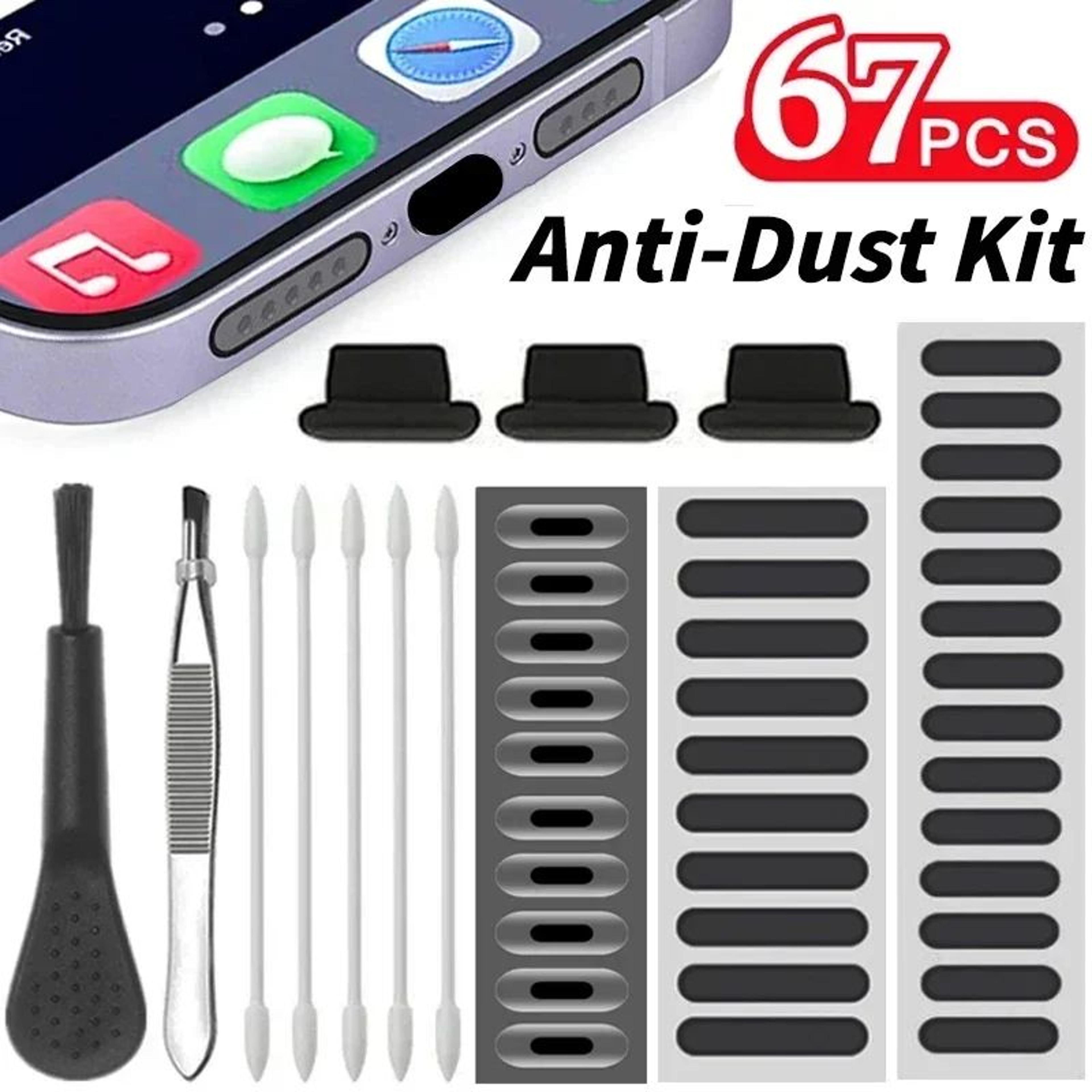 universal phone speaker and charging port protection kit