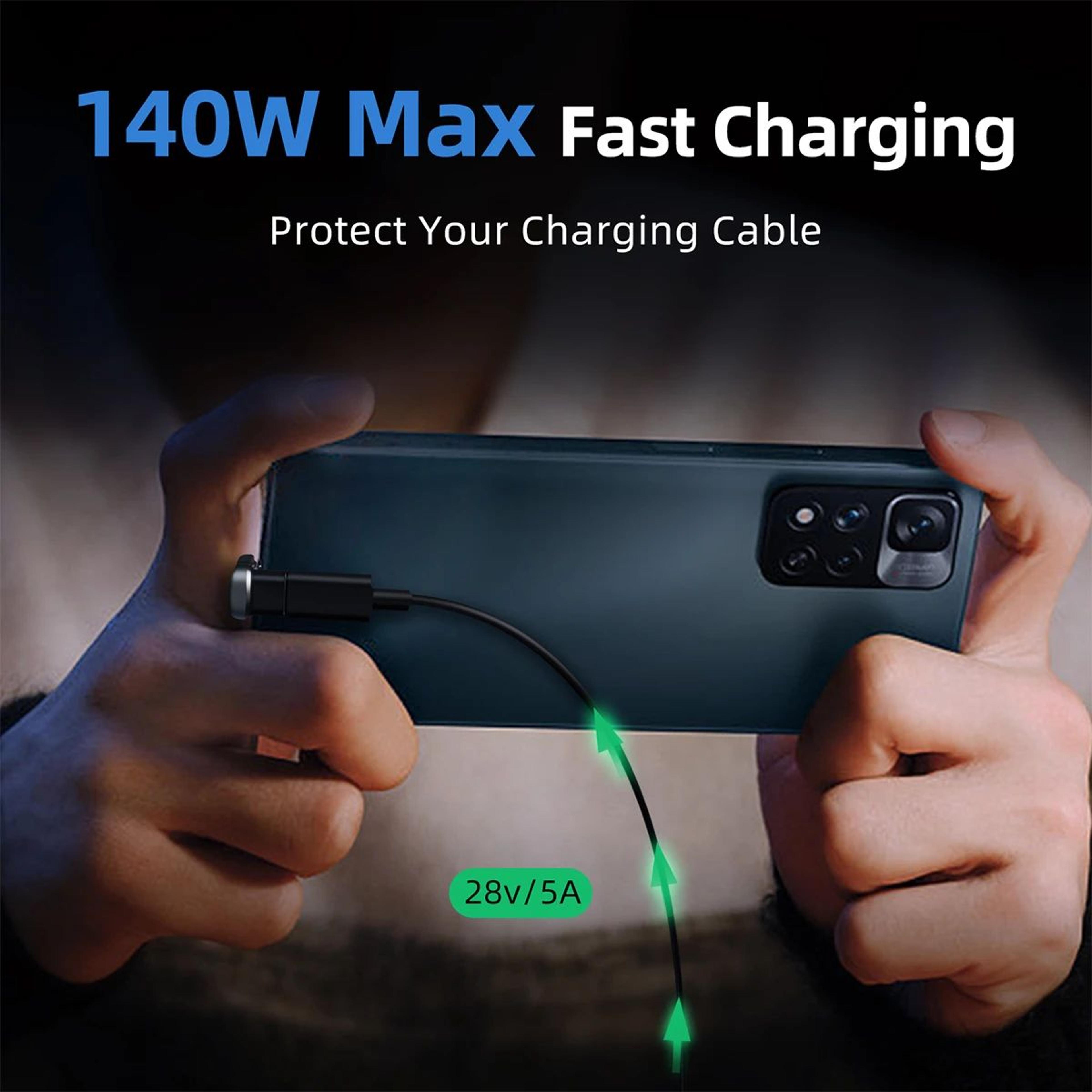 180 Degree USB C Adapter 140W 20Gbps 2