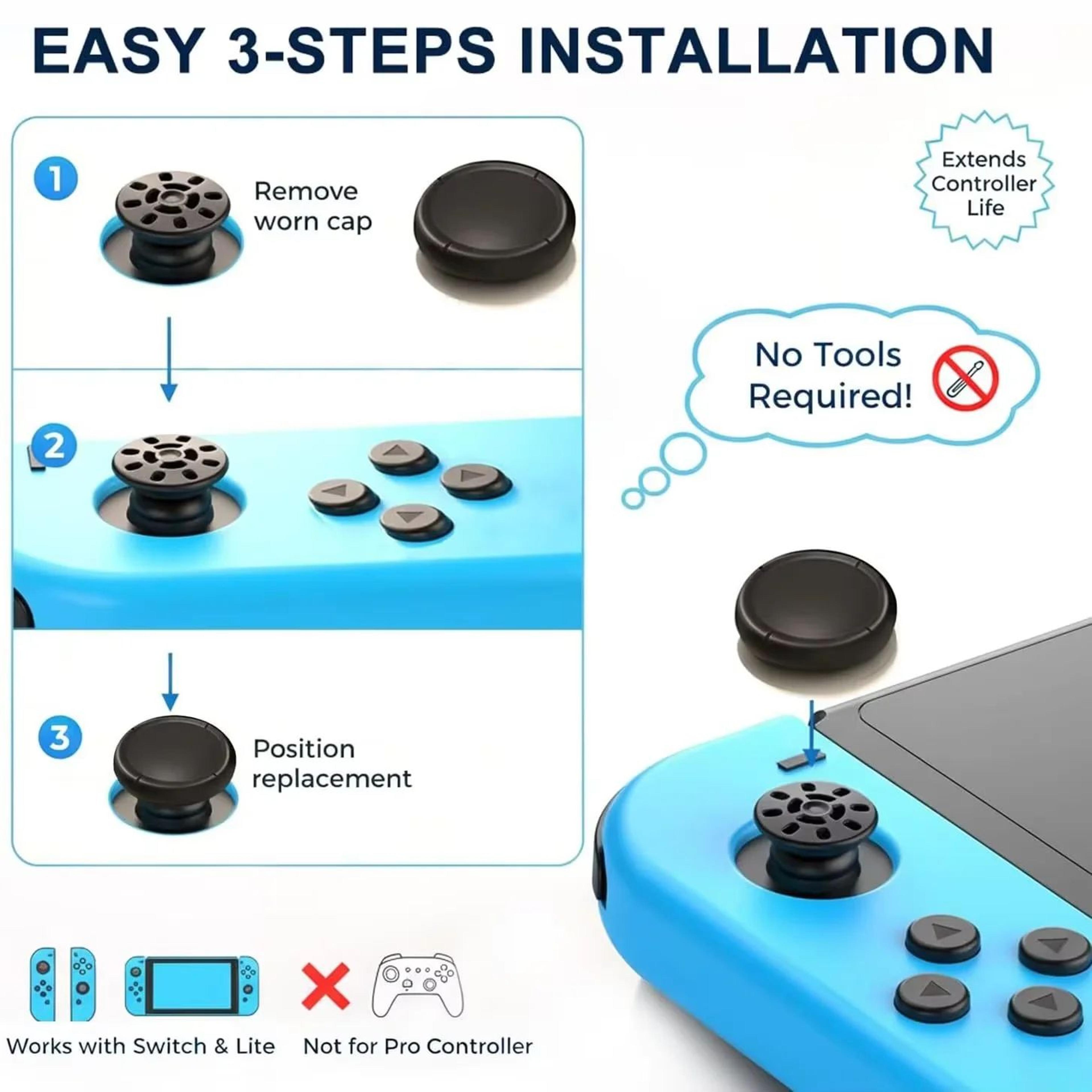 Nintendo Switch Joy Con Replacement Thumbstick Caps 1