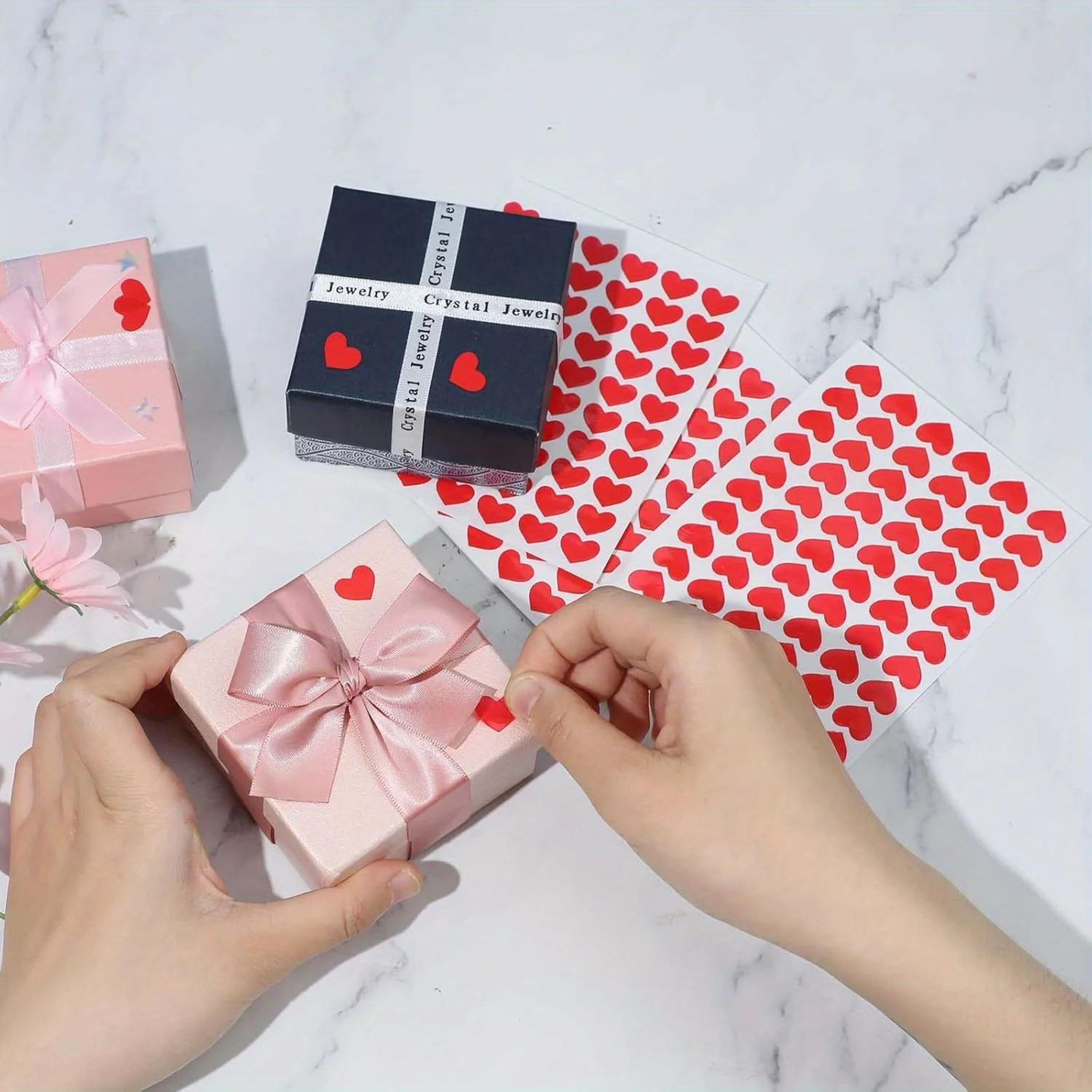 Mini Red Heart Stickers Self Adhesive Gift Labels 4
