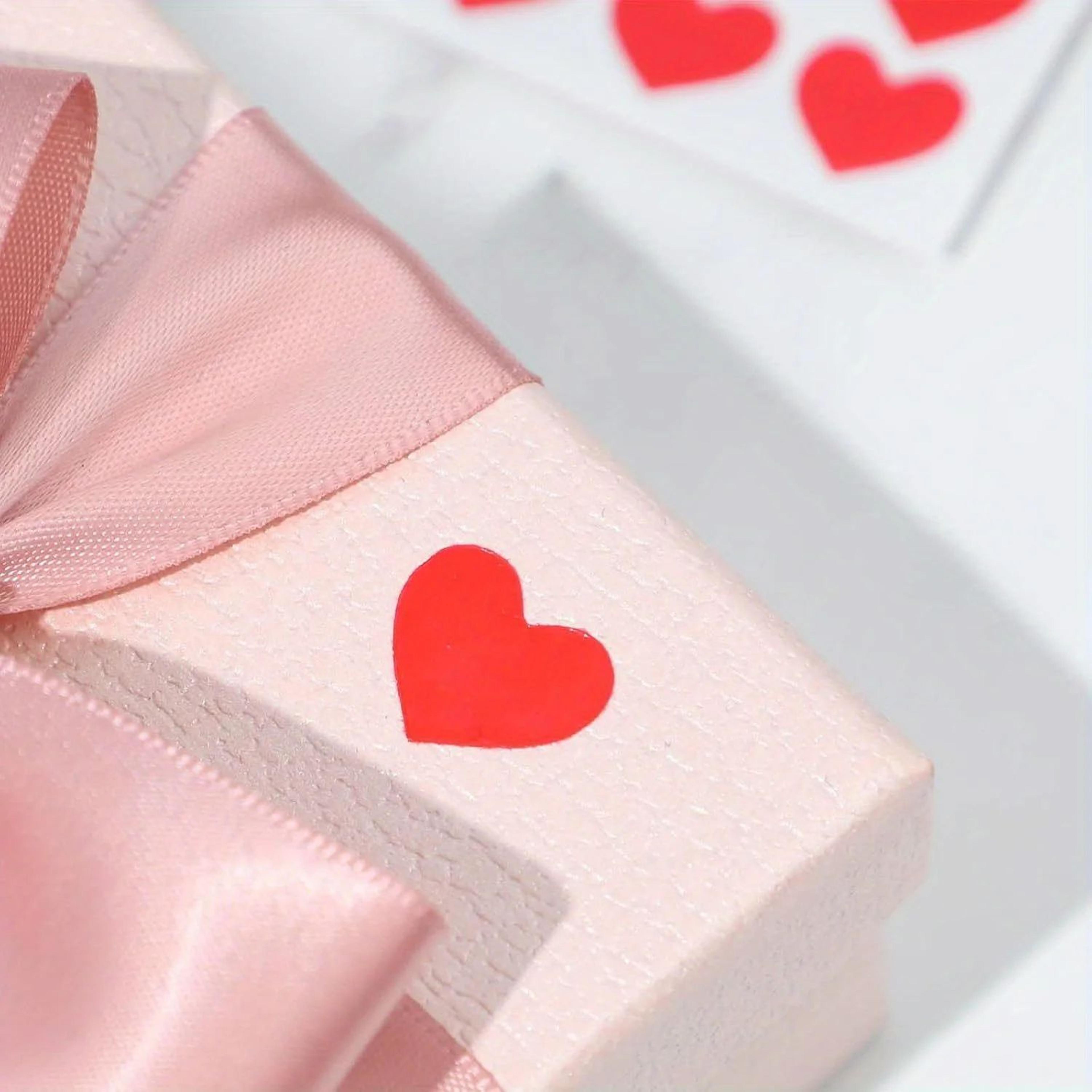 Mini Red Heart Stickers Self Adhesive Gift Labels 3