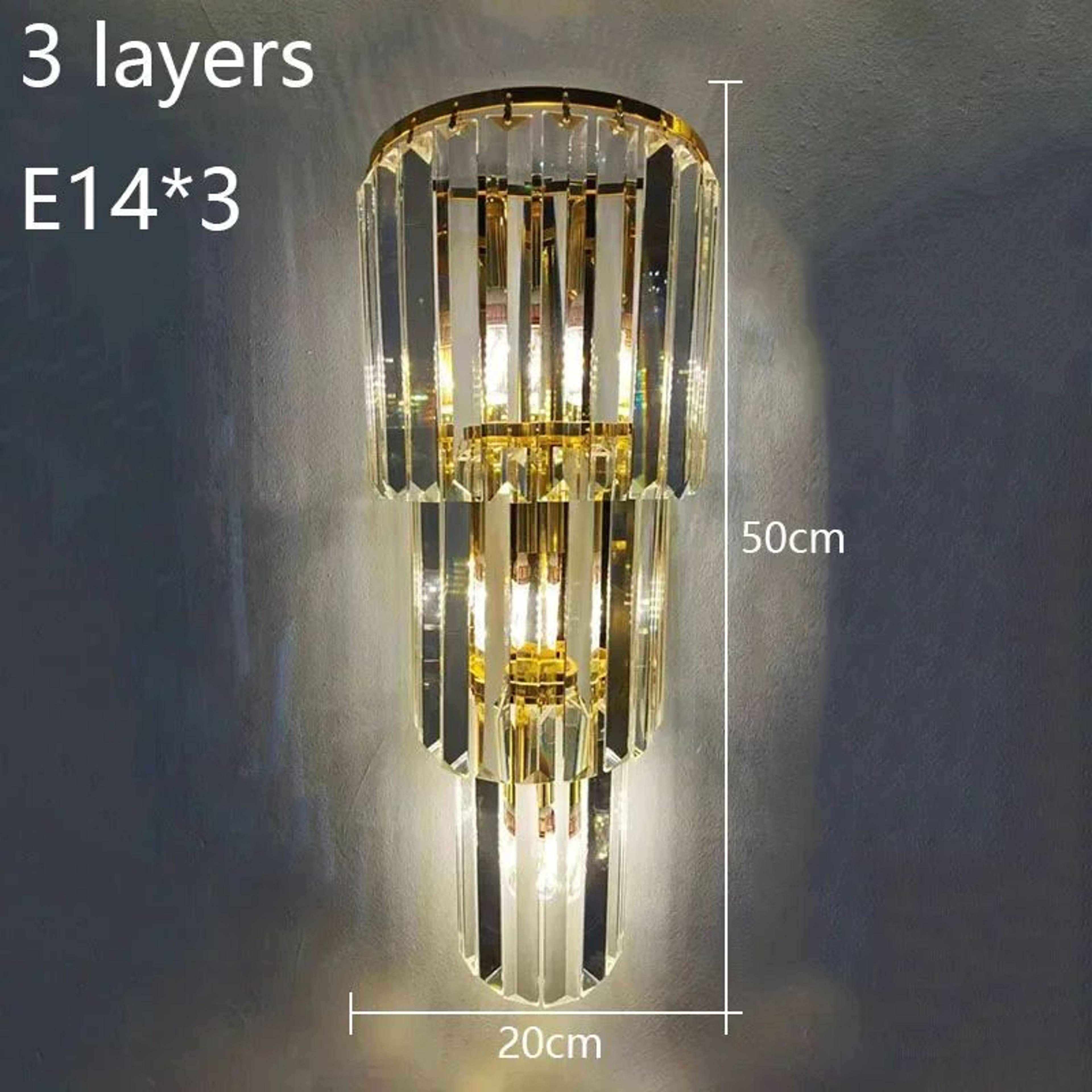 Luxury Large Crystal Wall Sconce 9