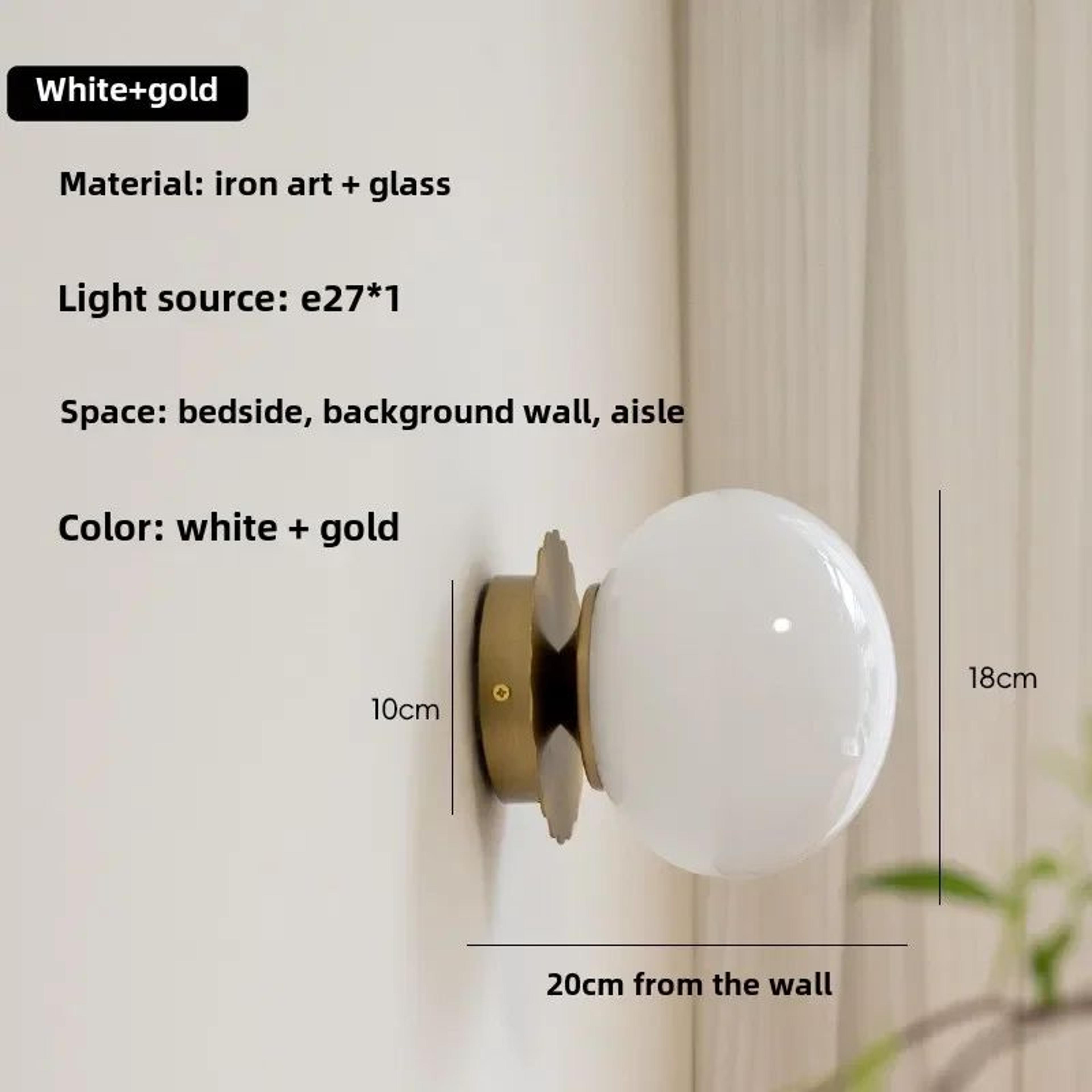 Modern Glass Globe Wall Lamp 16