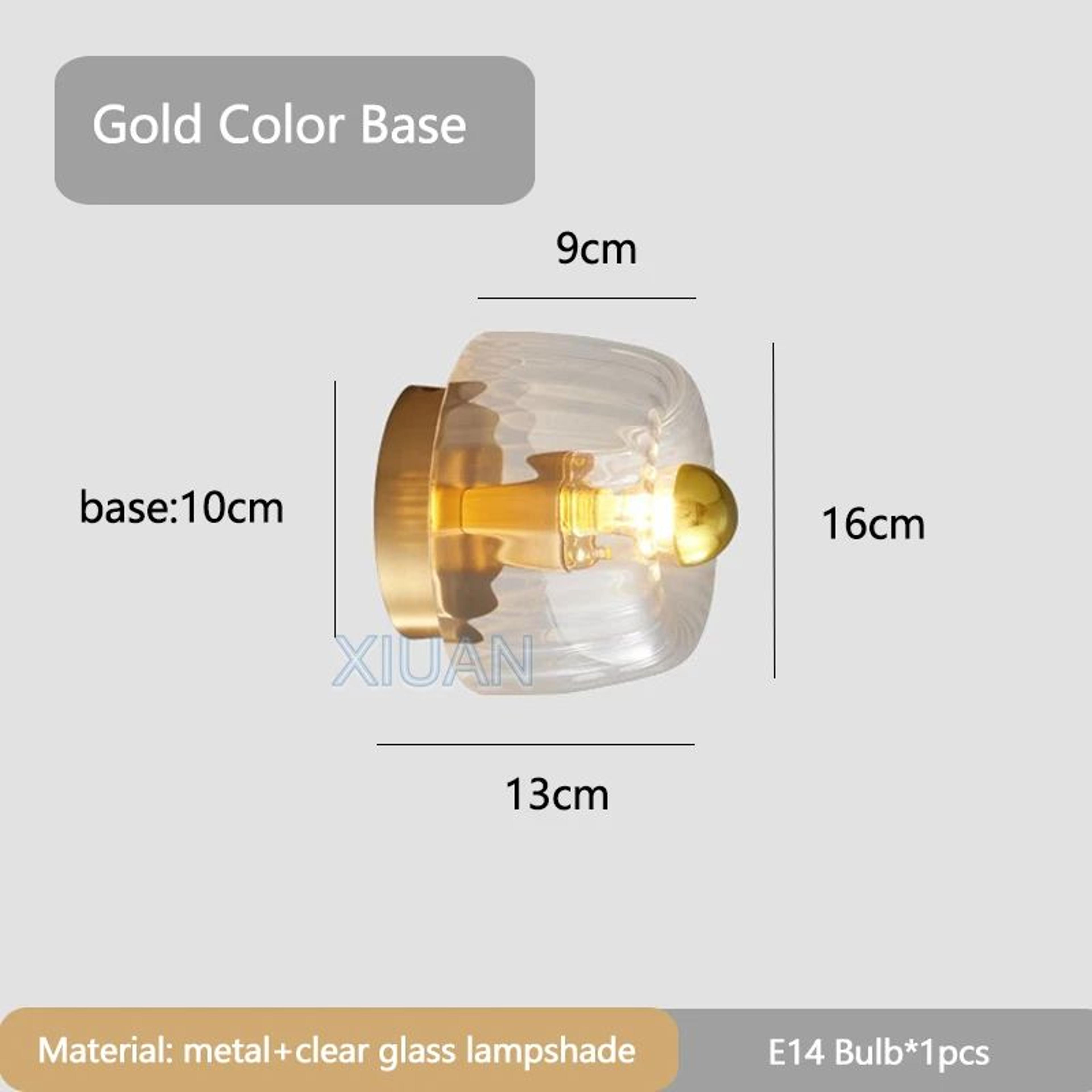 Bauhaus Glass Wall Lamp E14 Decorative Sconce 7
