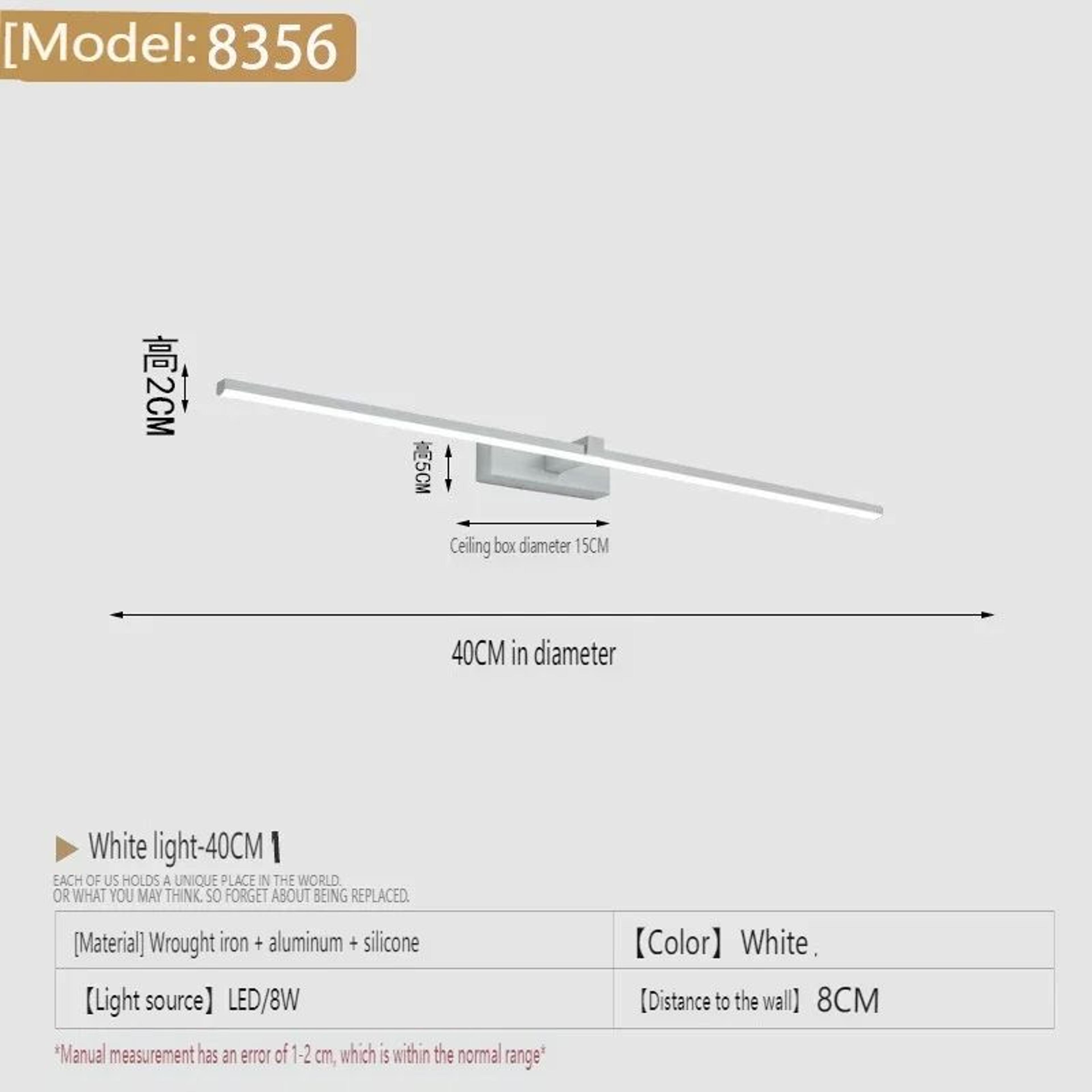 Modern LED Bathroom Mirror Light 10