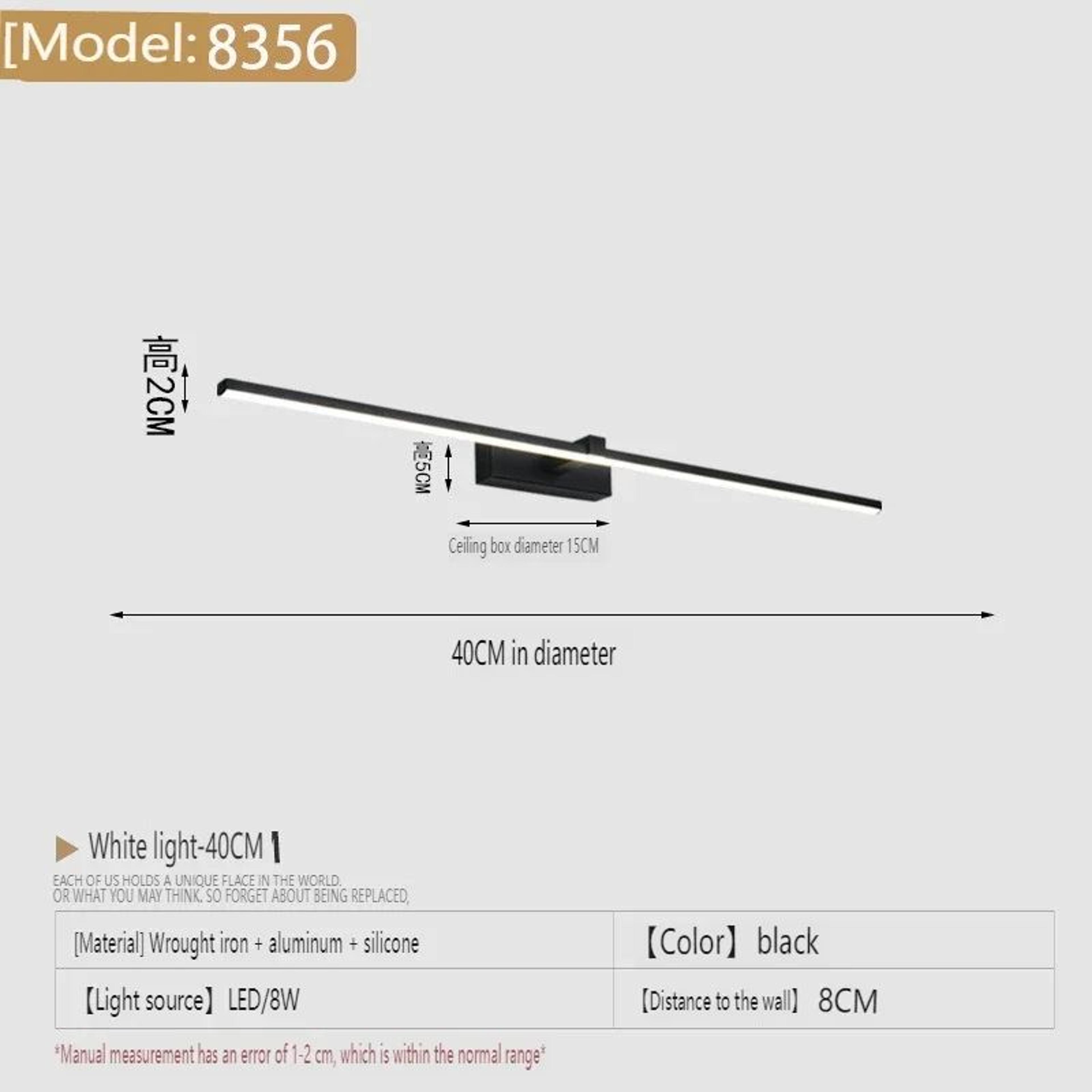 Modern LED Bathroom Mirror Light 6