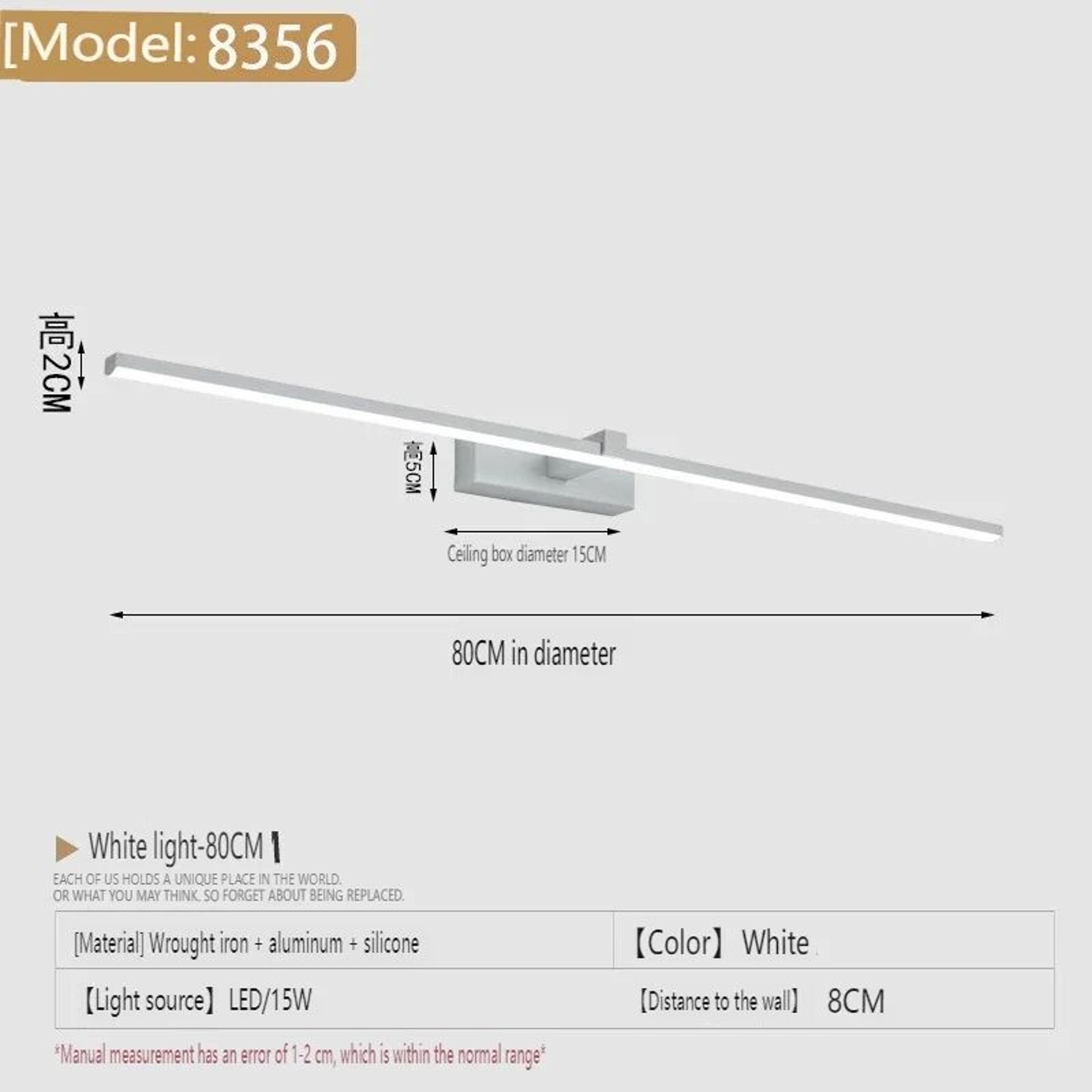 Modern LED Bathroom Mirror Light 12