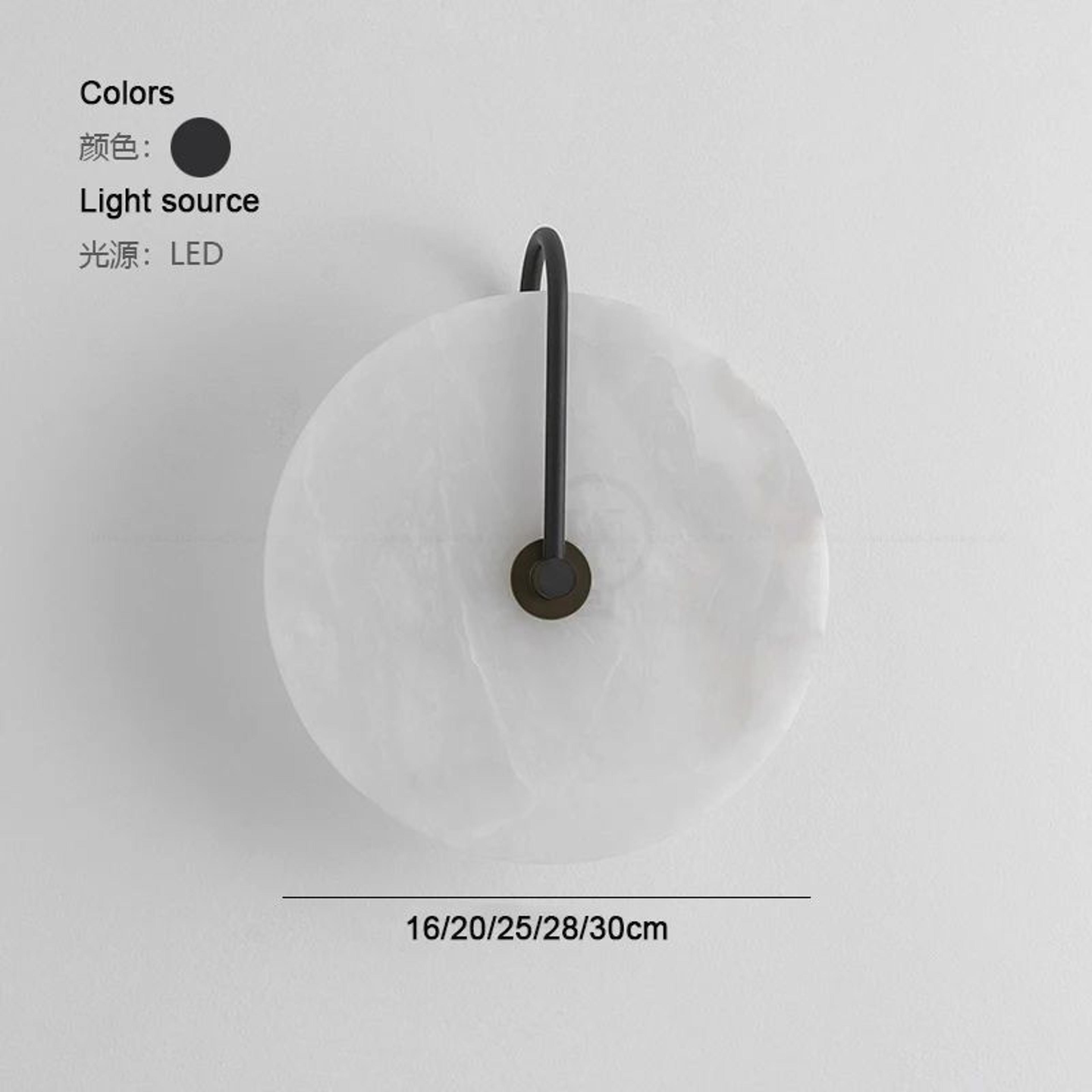 Nordic Circular Marble LED Wall Lamp 10
