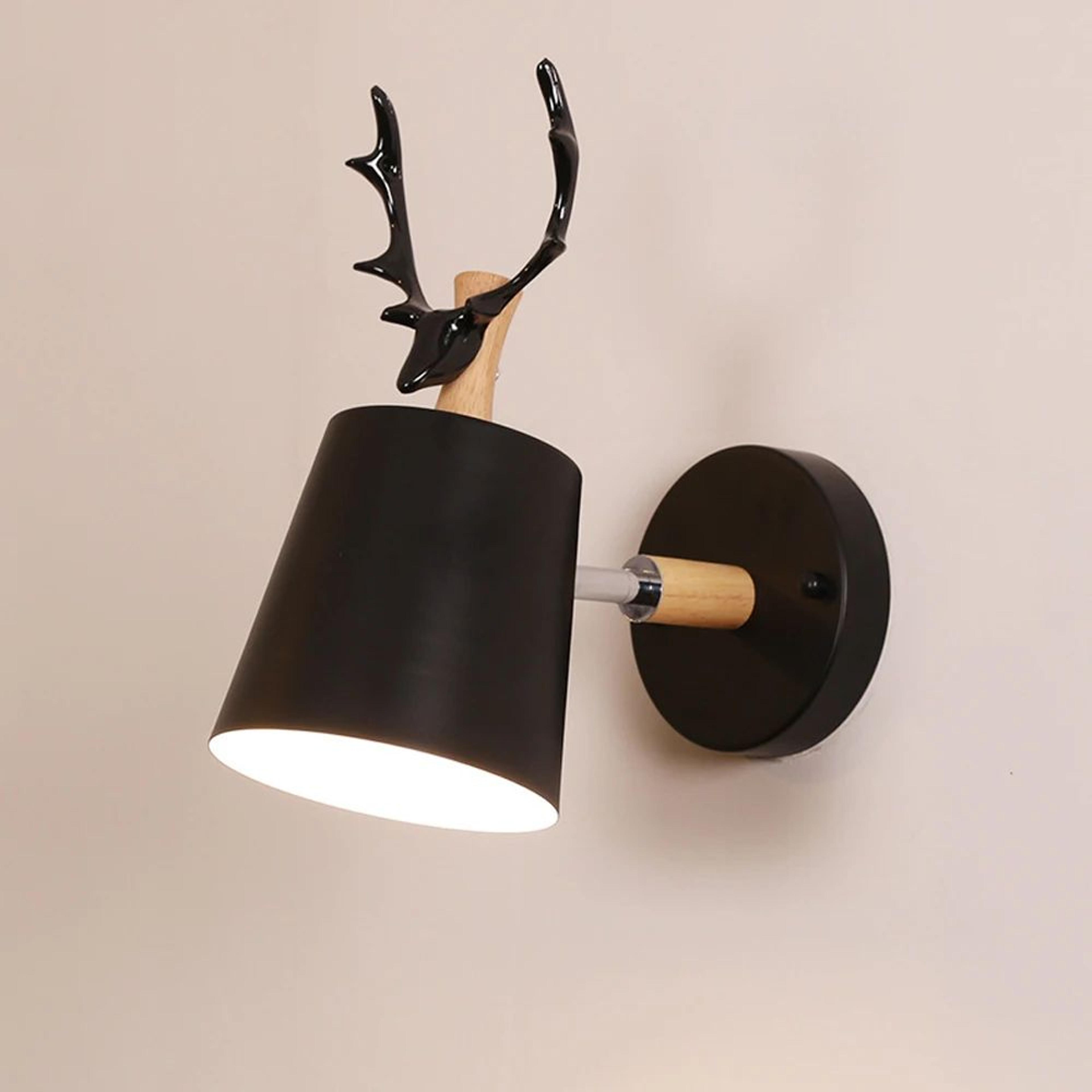 Nordic Adjustable Deer Antler Wall Lamp 7